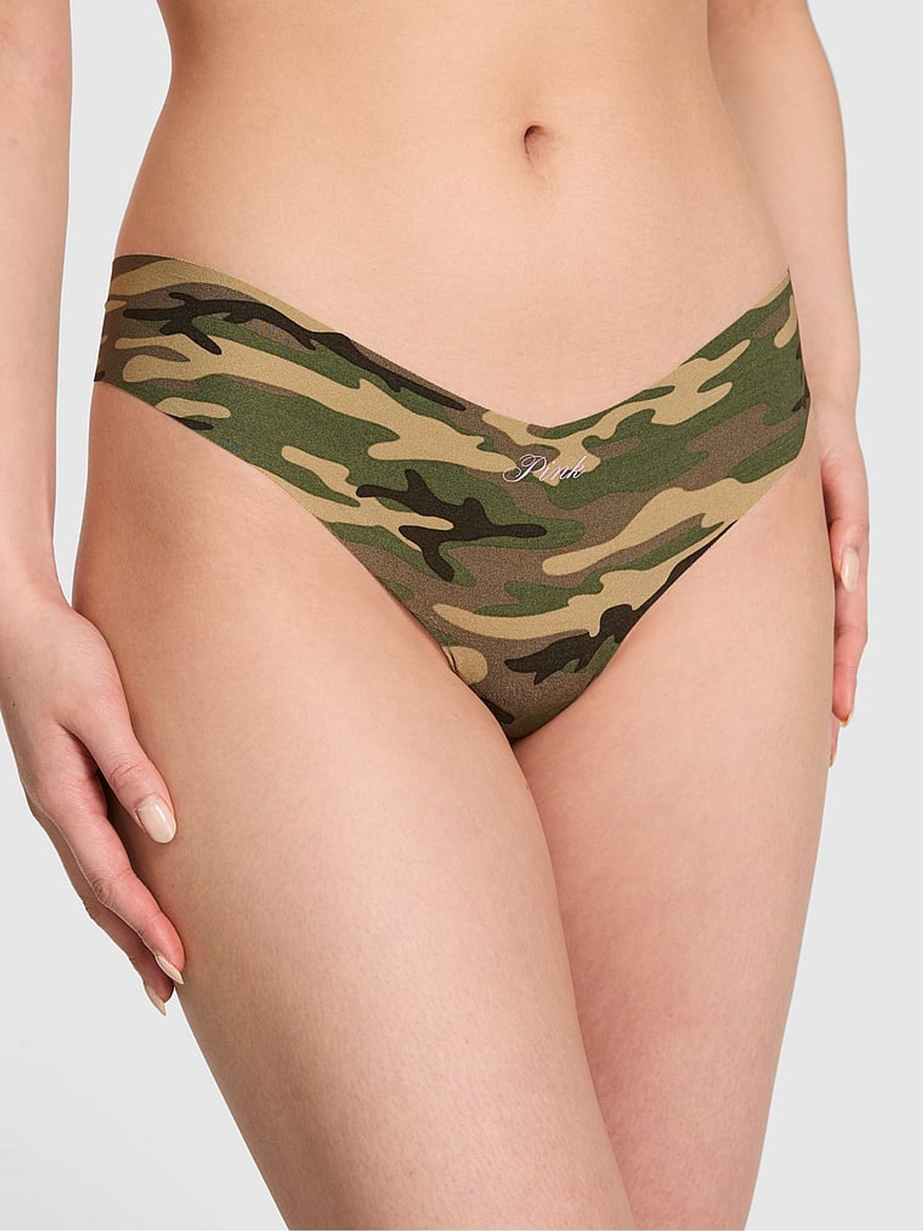 Camo Green Thong Knickers (F22582) | €10.50