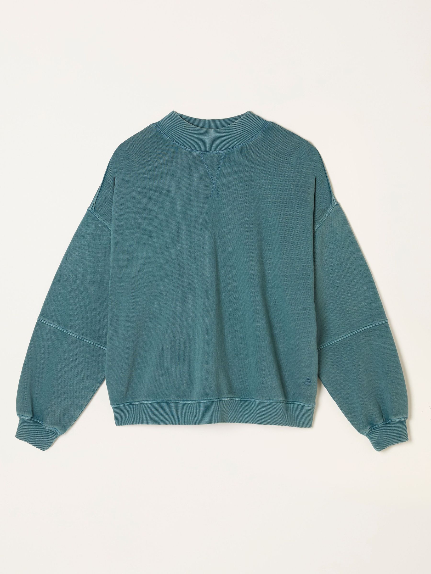 Jule Teal Blue Sweat Top (F22788) | $77