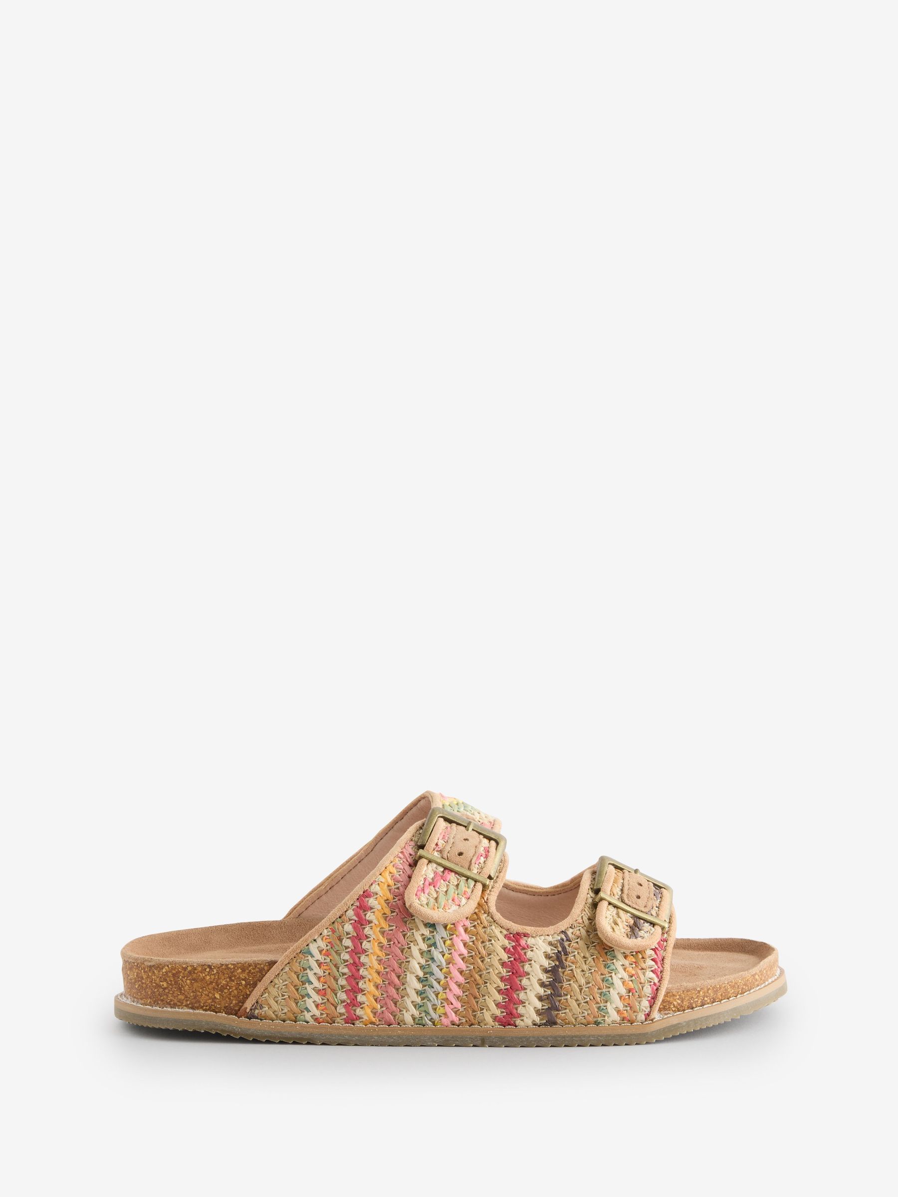 Meldon Multi Raffia Footbed Sandals (F26098) | €60