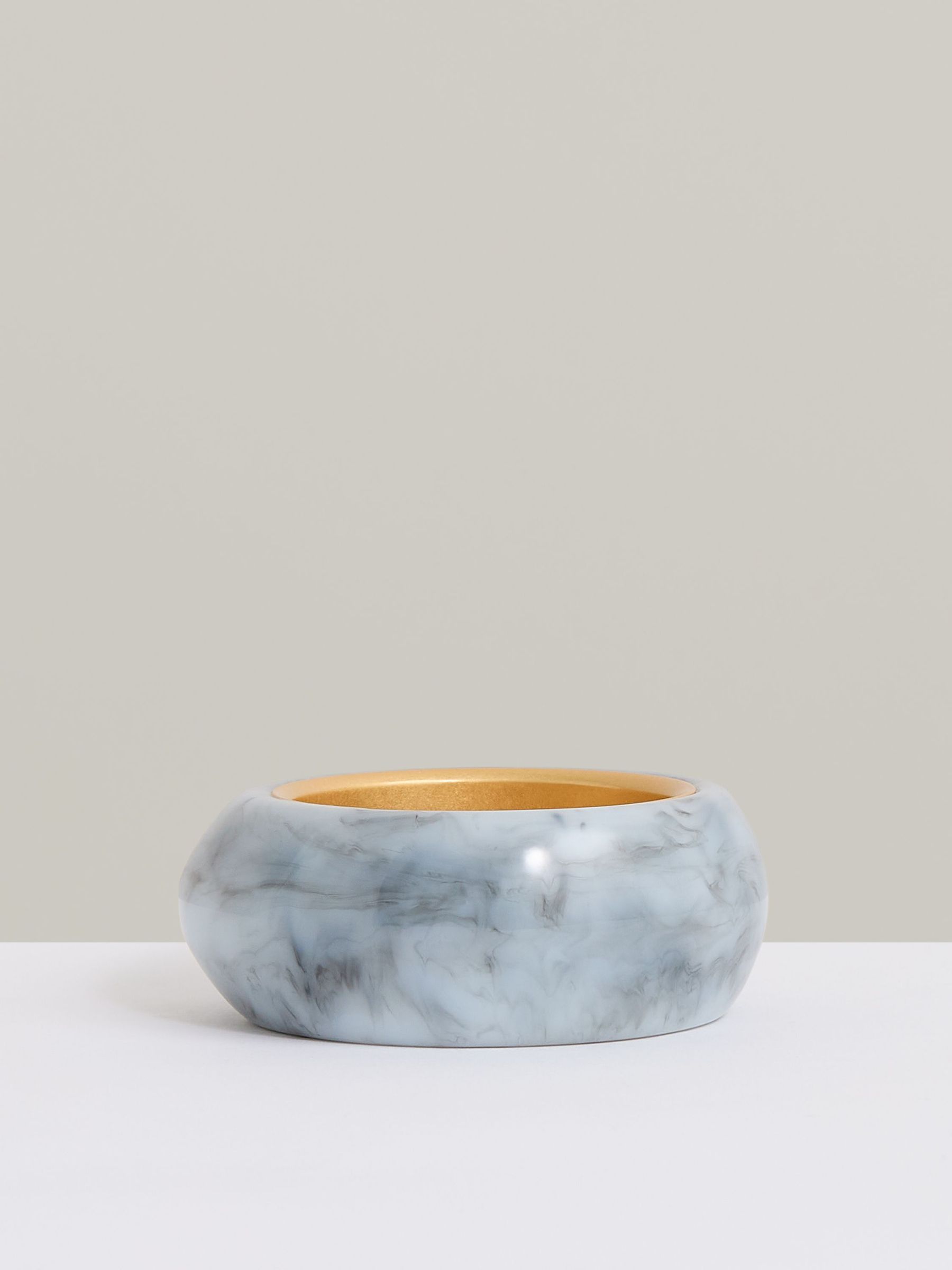 Curve Marble Bangle in Gold Tone (F27972) | €140