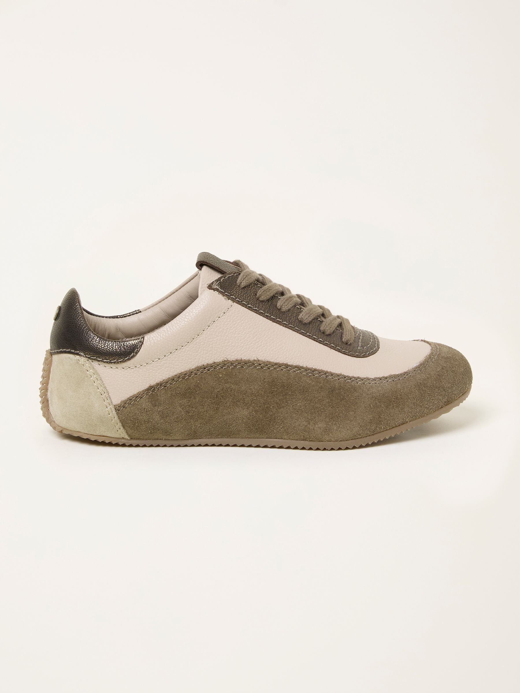 Sylvie Ivory Leather Trainer (F28532) | $129