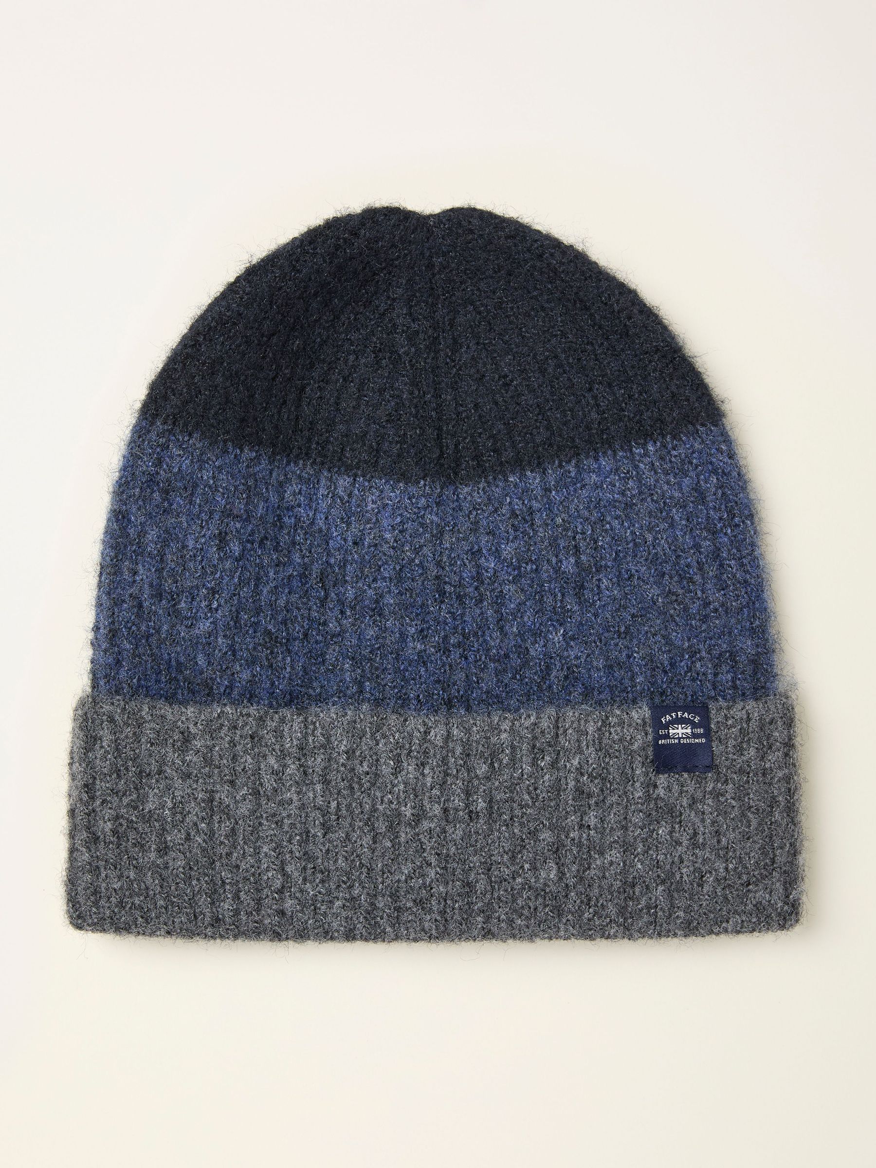 Navy Leo Colourblock Beanie (F31866) | €26