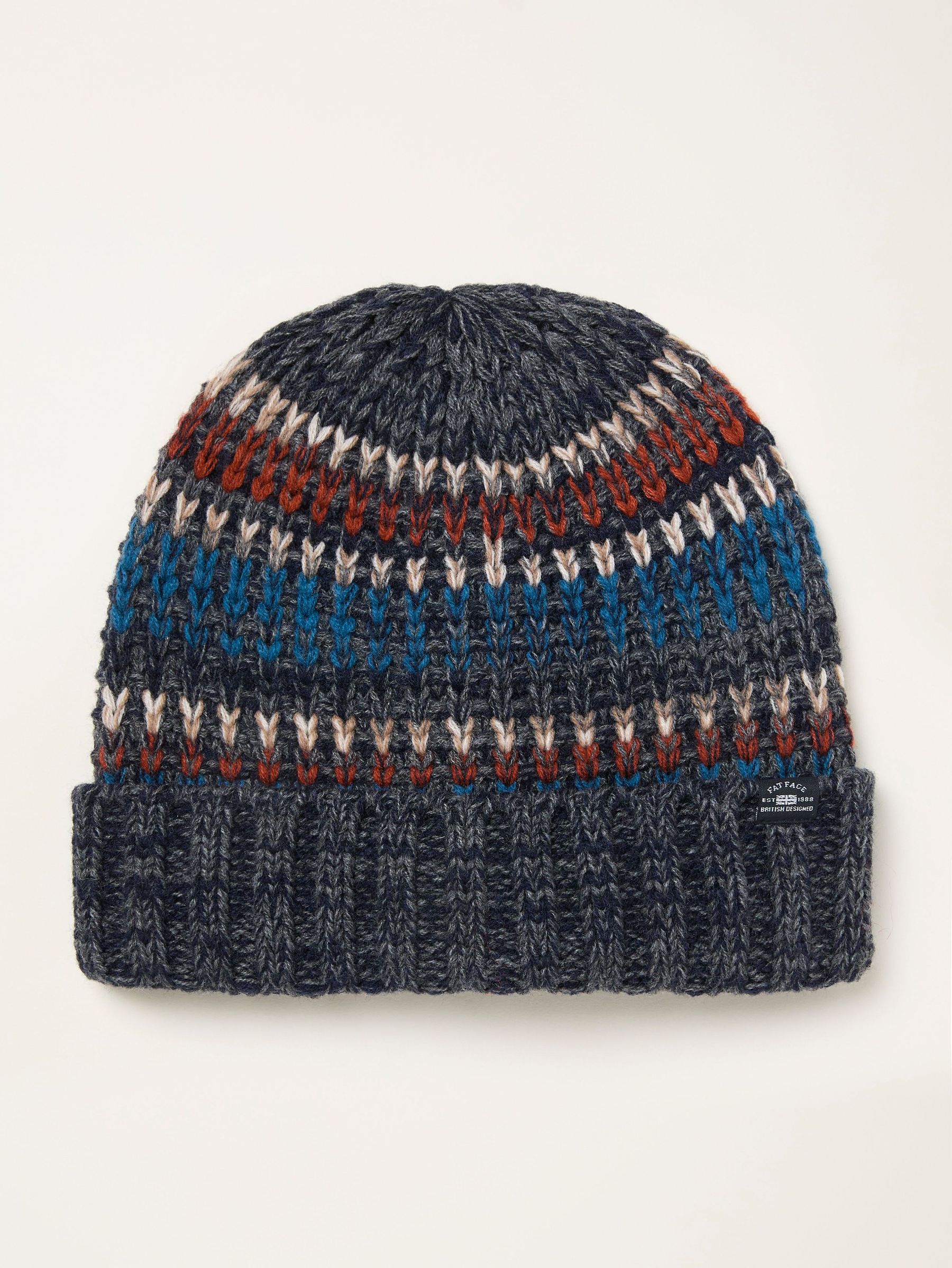 Connor Grey Stitch Beanie (F31867) | $38
