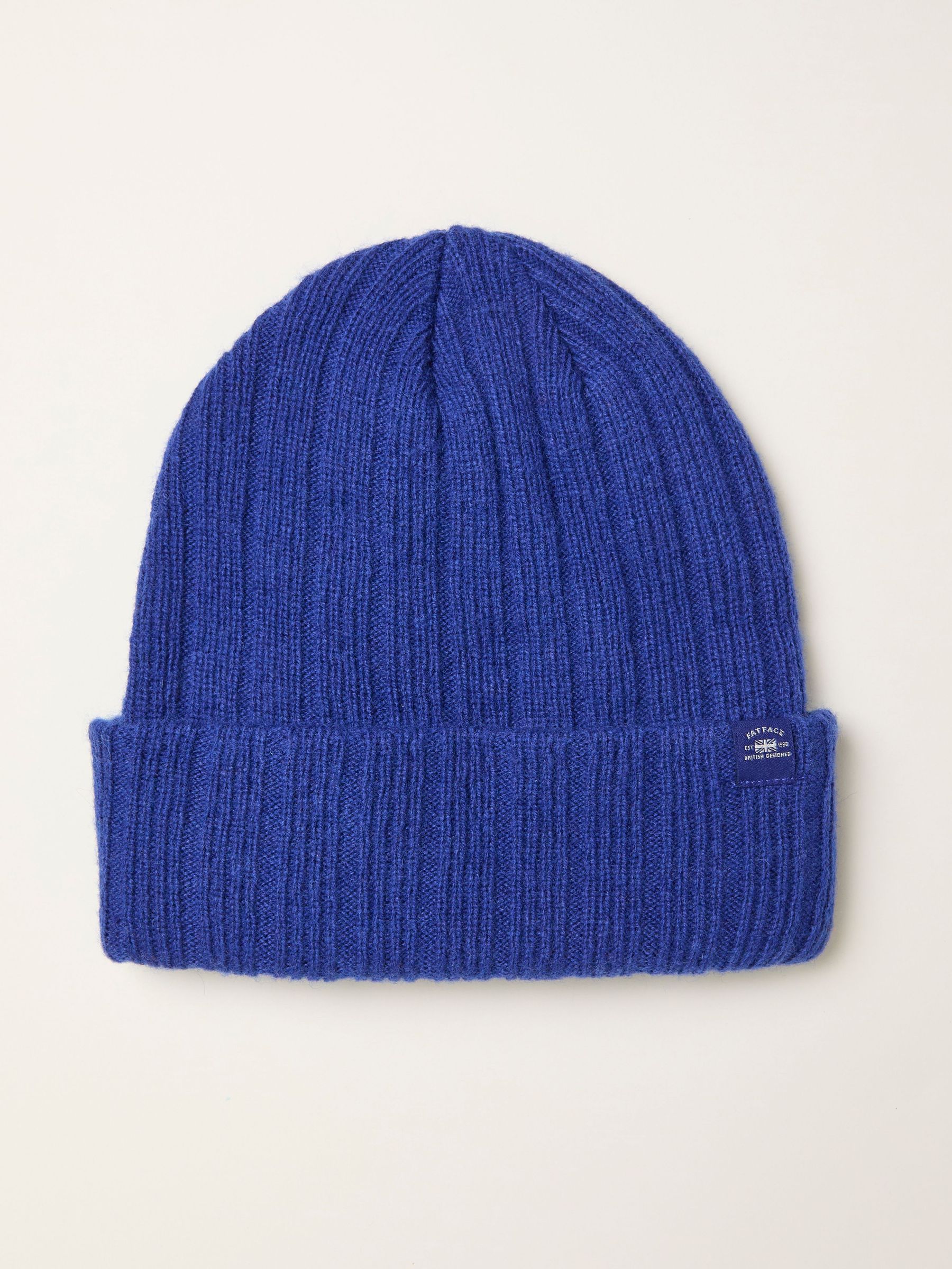 Sebastian Cobalt Blue Ribbed Beanie (F31869) | €26