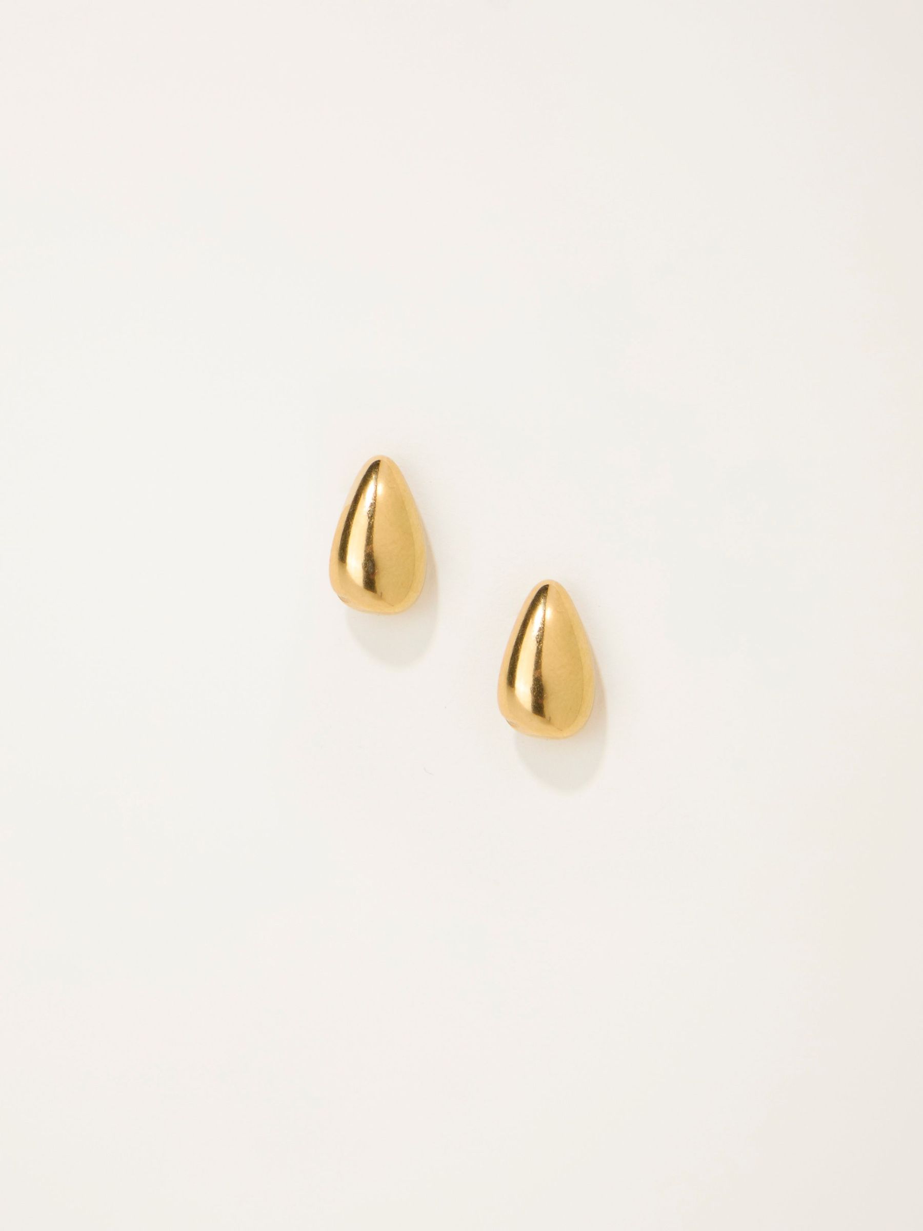Gold Tone Waterproof Tear Drop Earrings (F33209) | €21.50