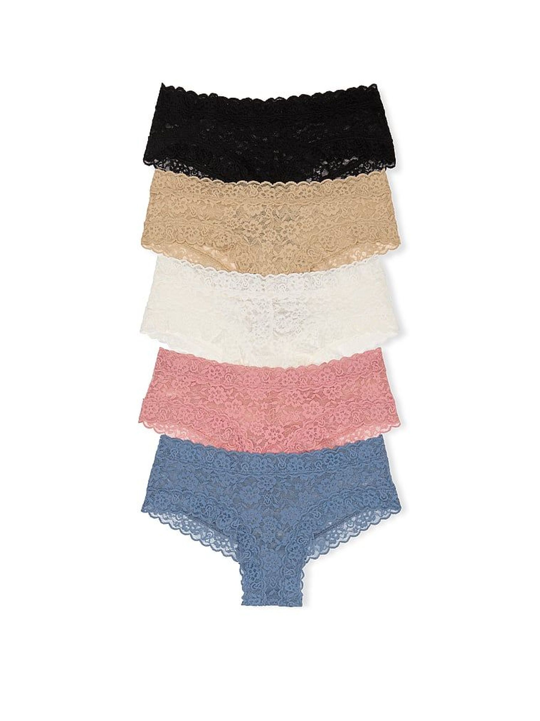 Black/Nude/White/Pink/Blue Cheeky 5 Pack Knickers (F33691) | €40