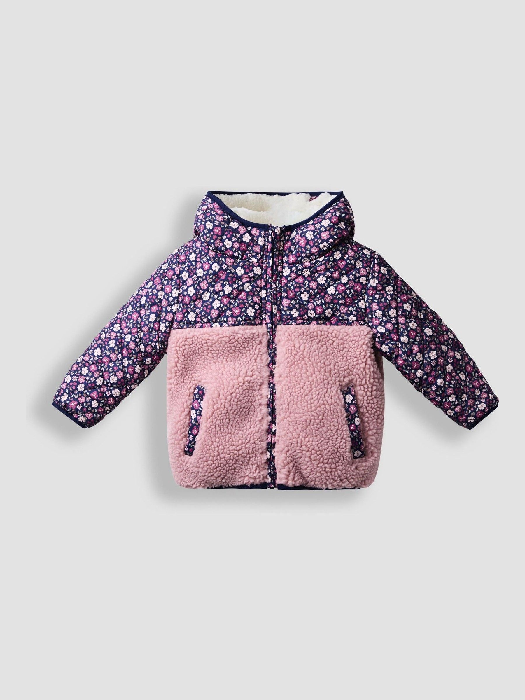 Pink Reversible Fleece Lined Jacket (F34874) | $78 - $85