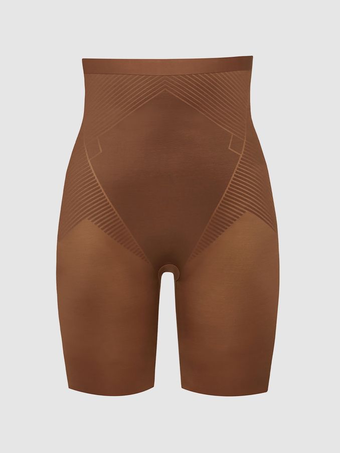 Spanx Shapewear Firming High-Waisted Mid-Thigh Shorts in Chestnut Brown (F38202) | €95