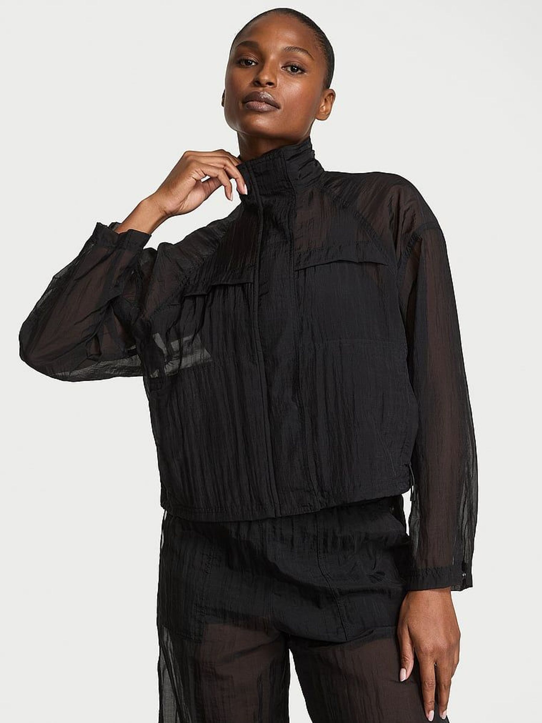 Black VSX Sheer Ripstop Jacket (F40286) | €87