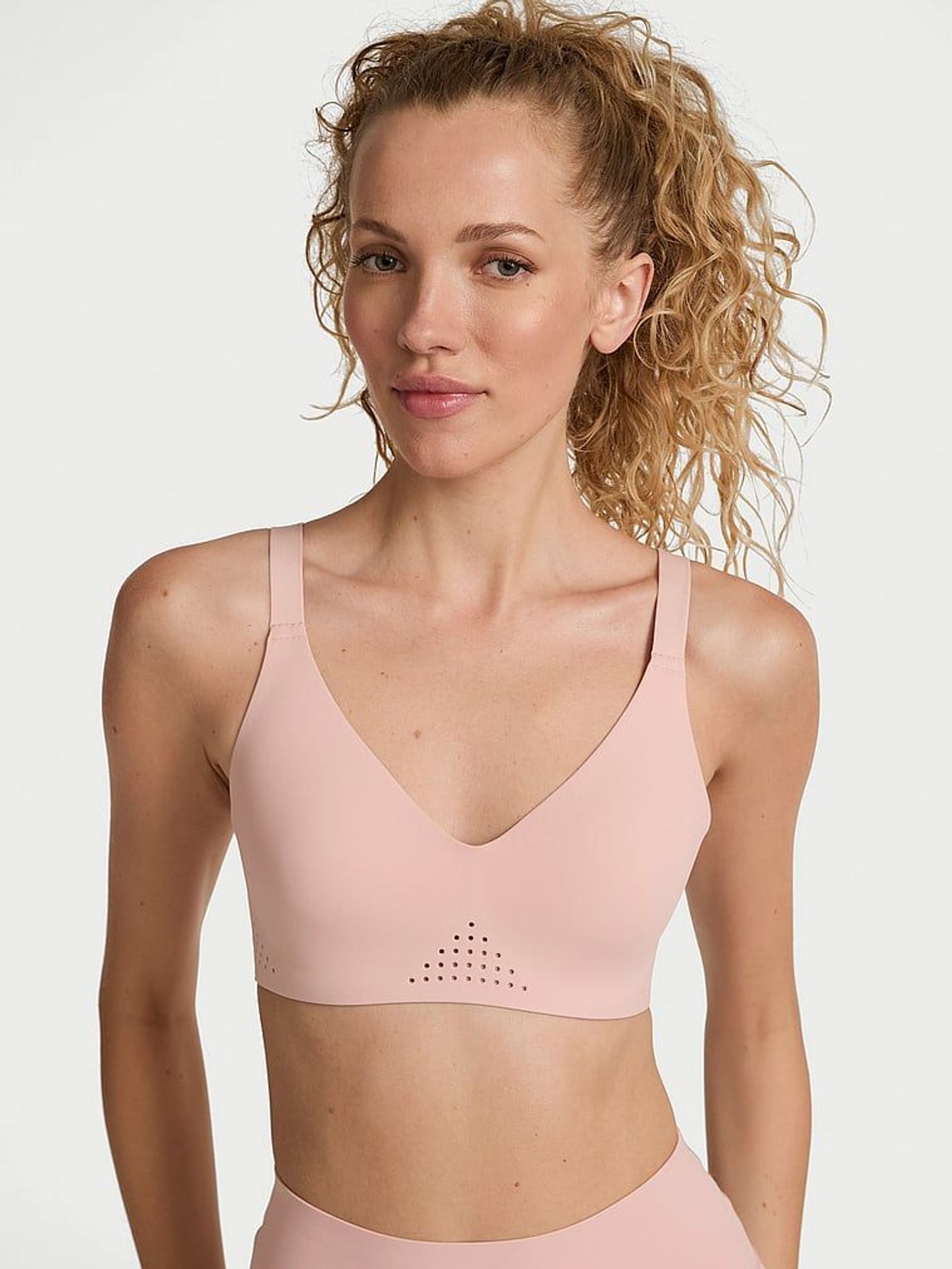 Bare Pink VSX Featherweight™ Medium V-Neck Sports Bra (F40302) | €52