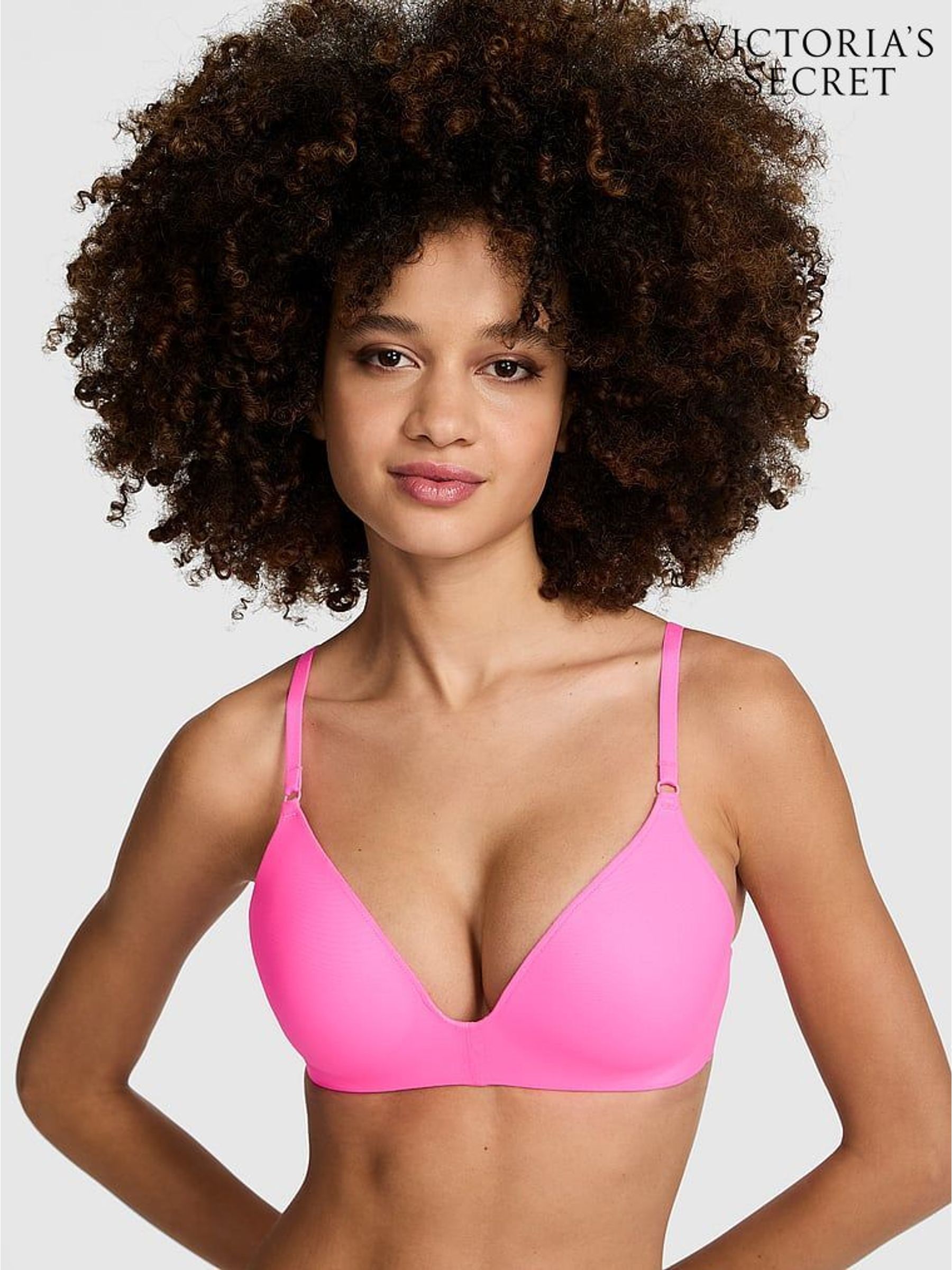 Radiant Rose Pink Non Wired Push Up Non Wired Push Up Bra (F40326) | €33