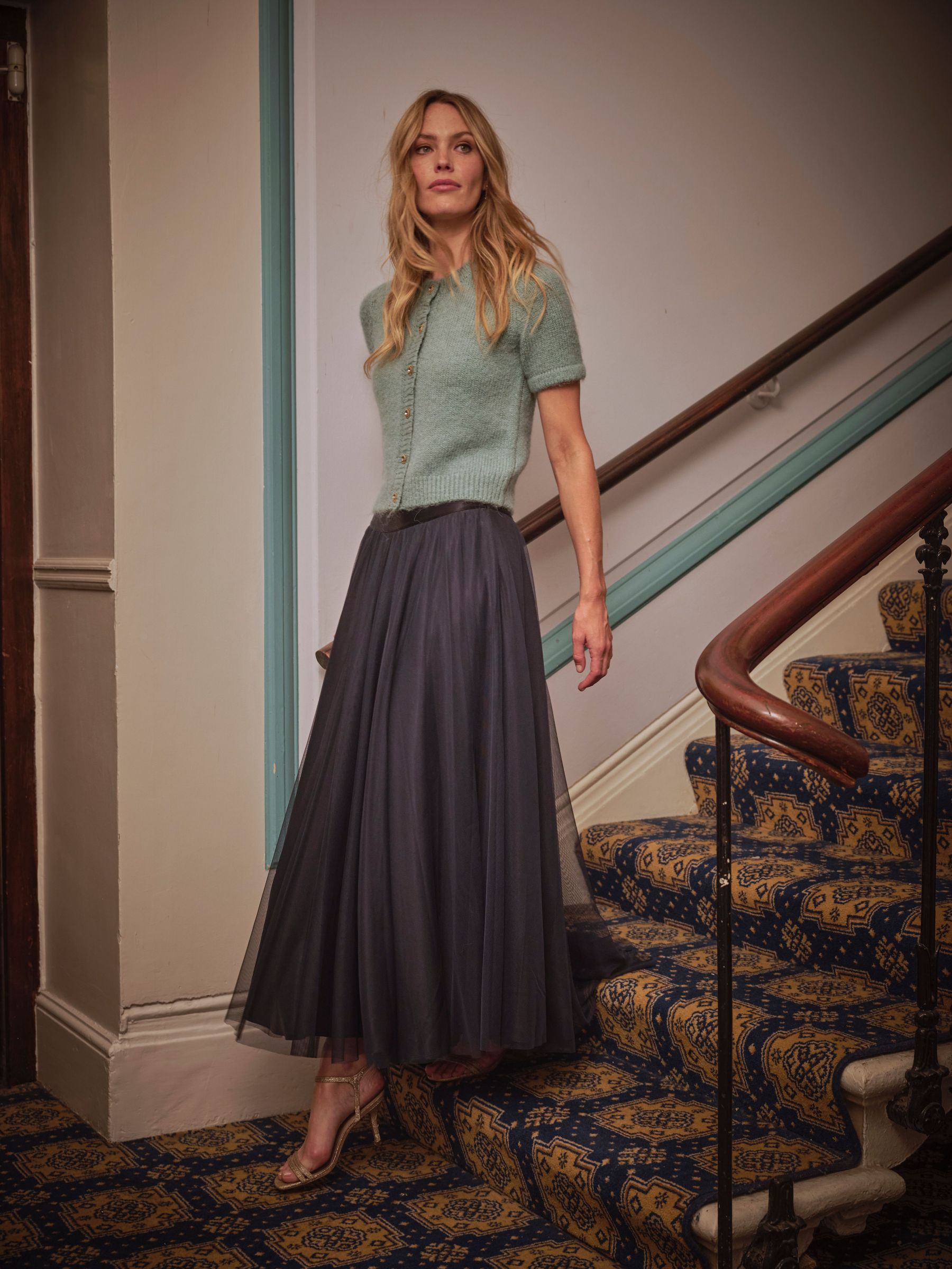 Violet Dark Navy Prom Tulle Skirt (F40807) | €117
