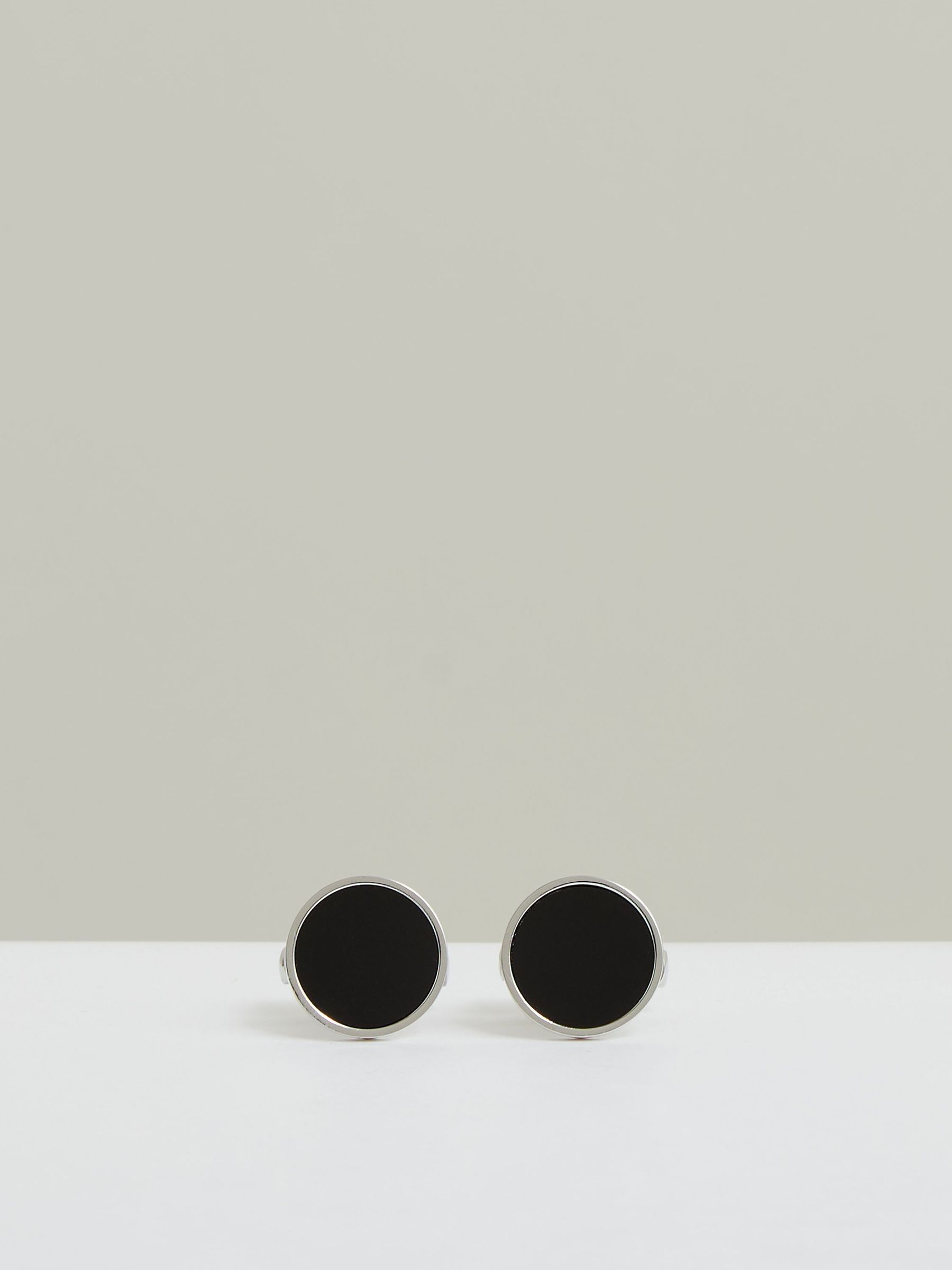 Cufflinks in Silver Tone/Onyx (F43020) | €85