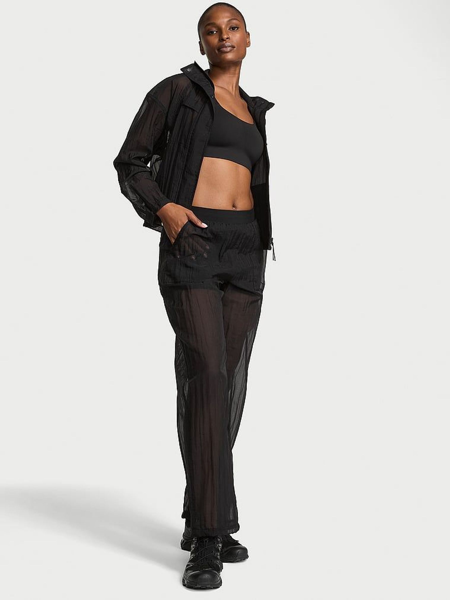 Black VSX Sheer Ripstop Trousers (F43614) | €89