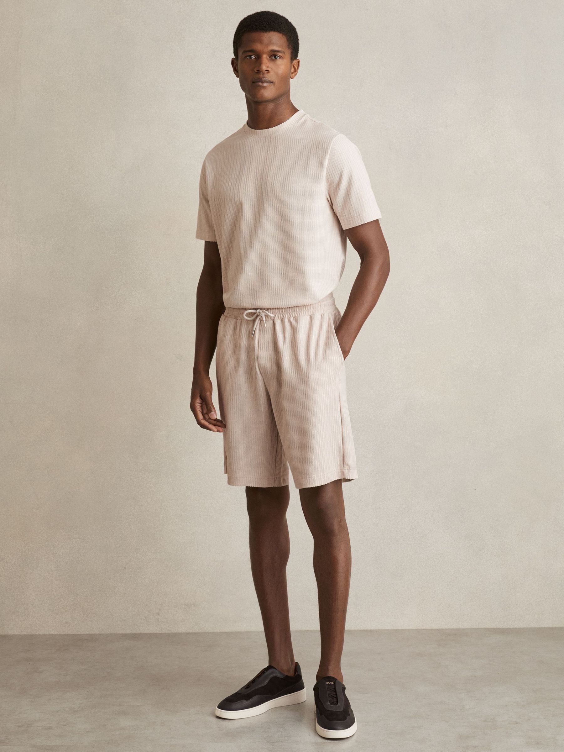 Textured-Knit Shorts in Champagne (F45266) | €95