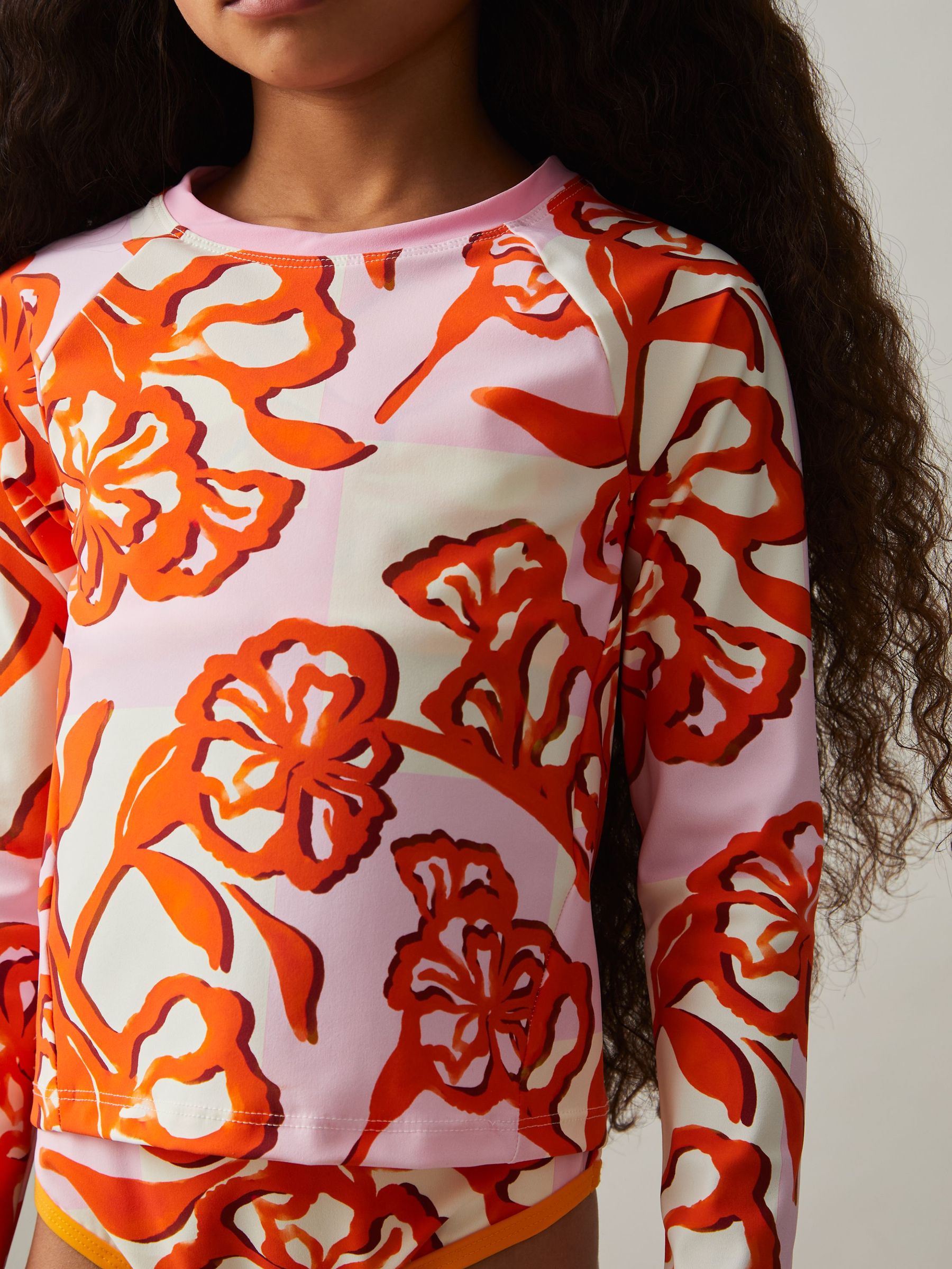 Sun Safe Long-Sleeve Top in Pink Print (F47273) | €30