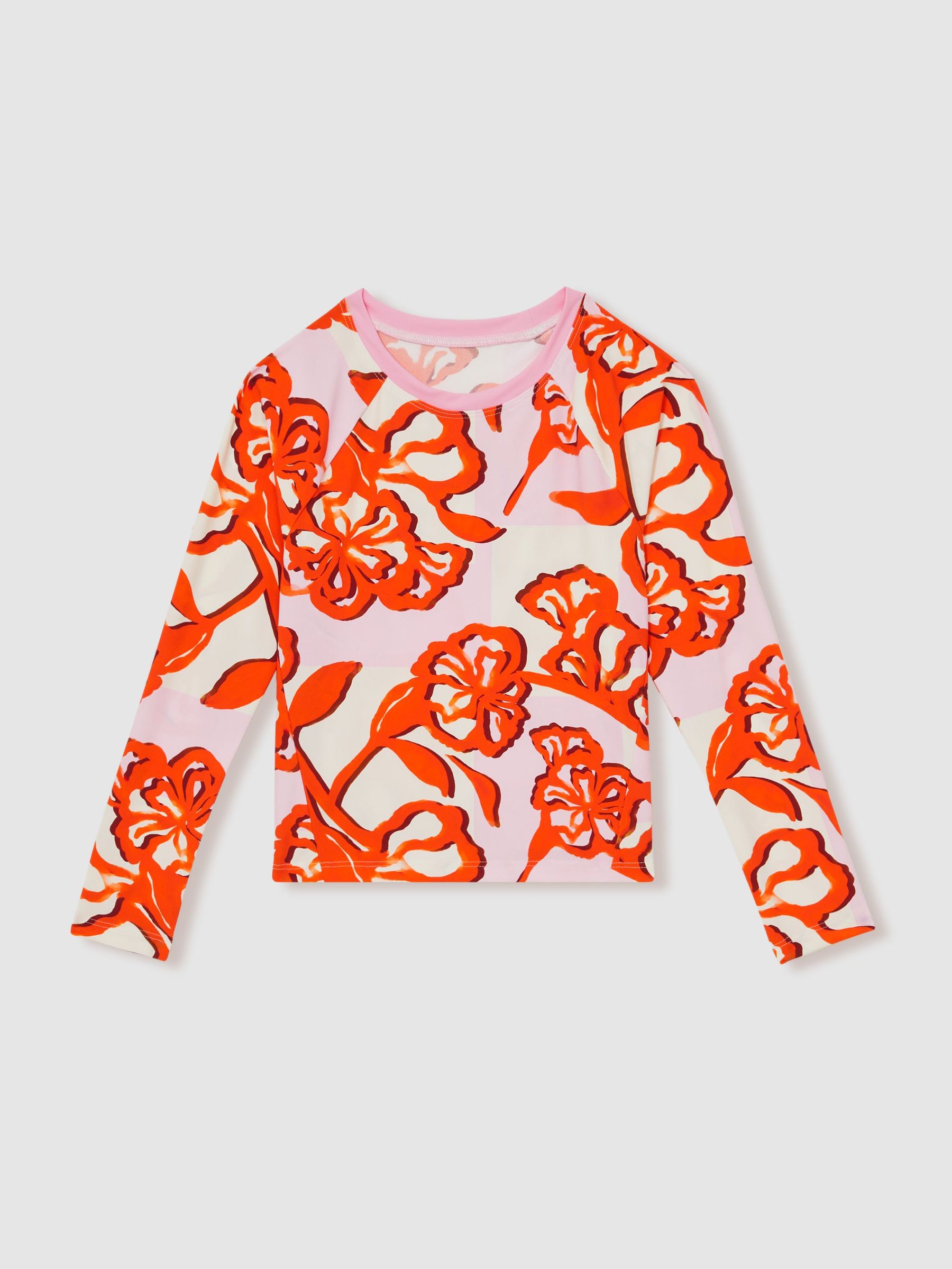 Sun Safe Long-Sleeve Top in Pink Print (F47278) | €35