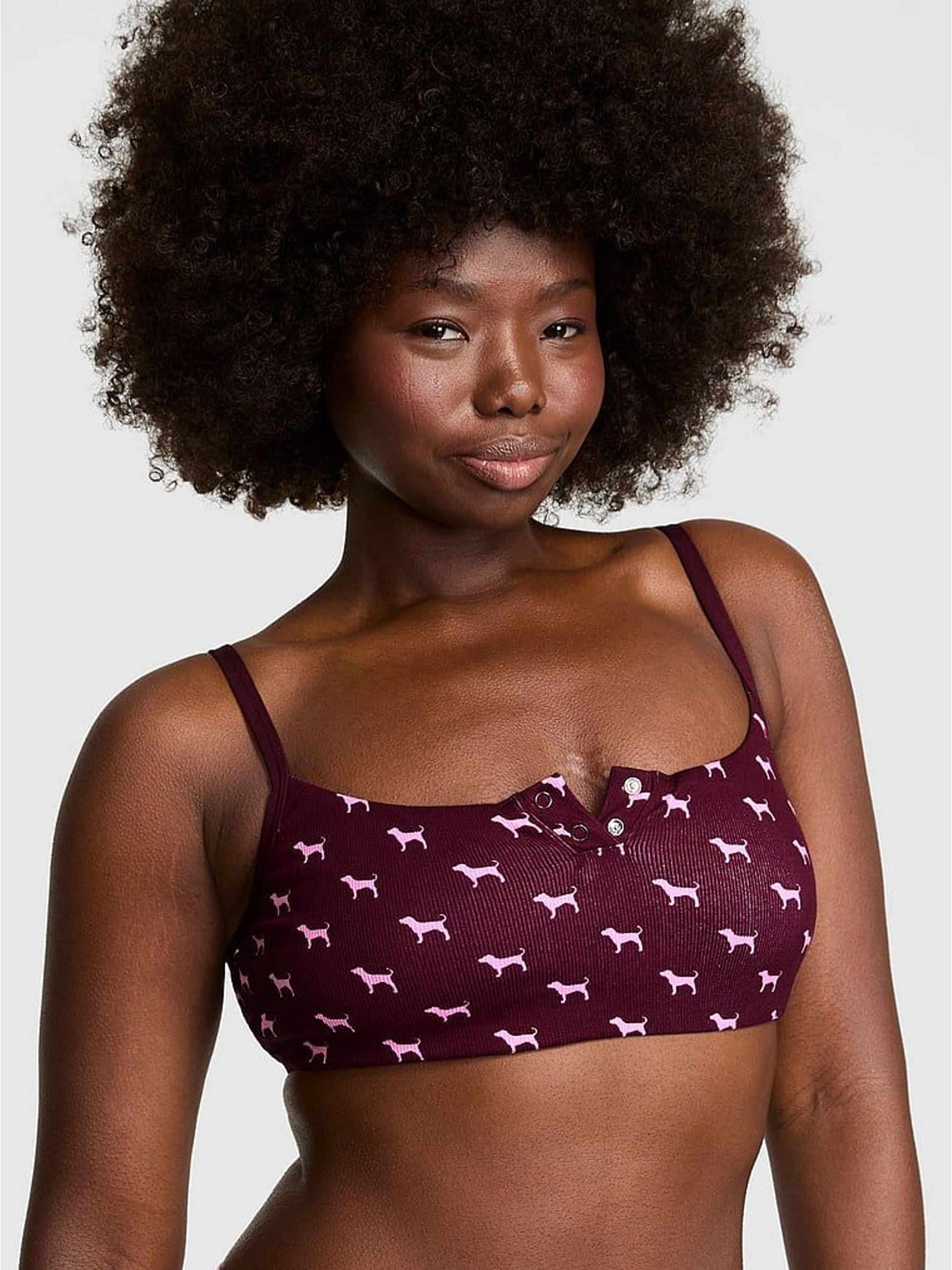 Purple Rose Scoop Rib Scoop Bralette (F47991) | €22