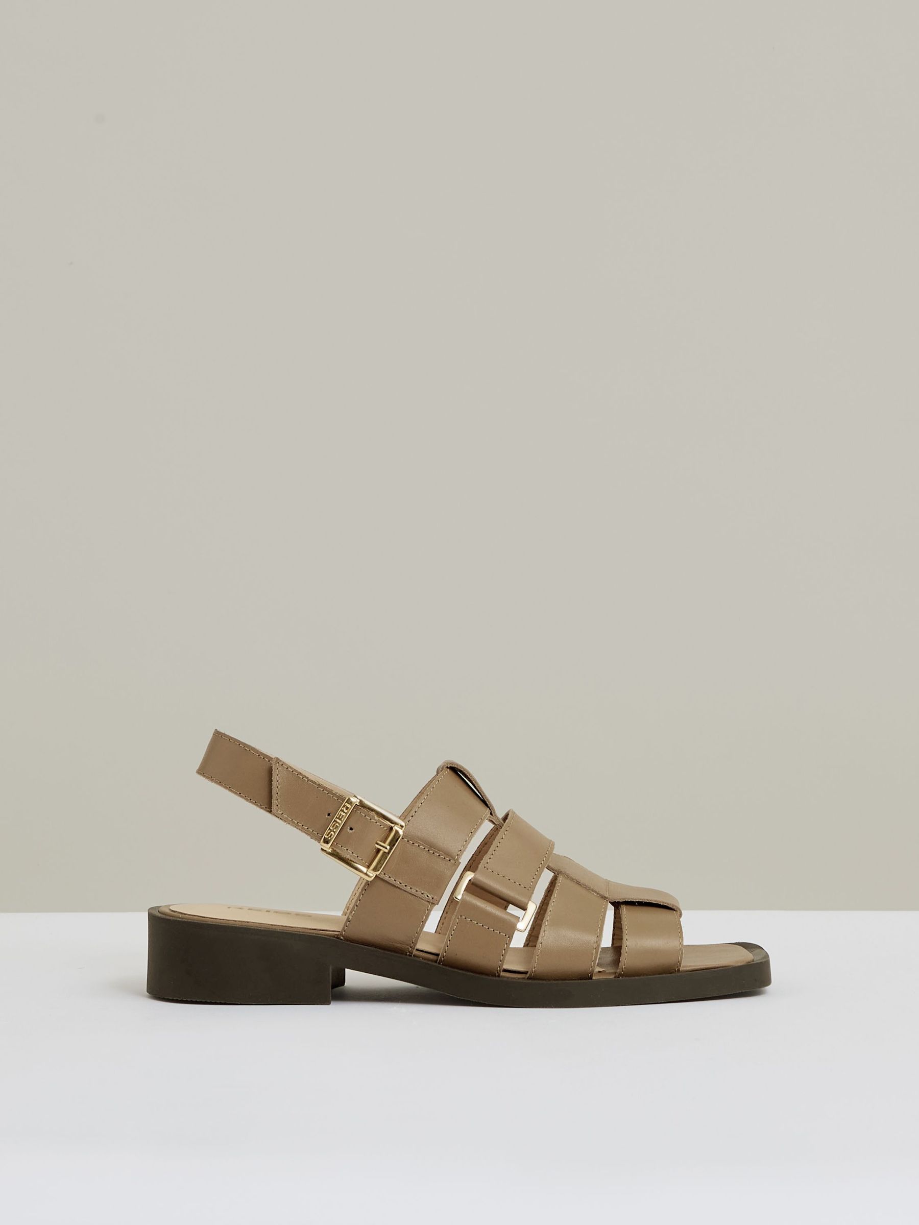 Leather Fisherman Sandals in Tan (F48712) | US$290