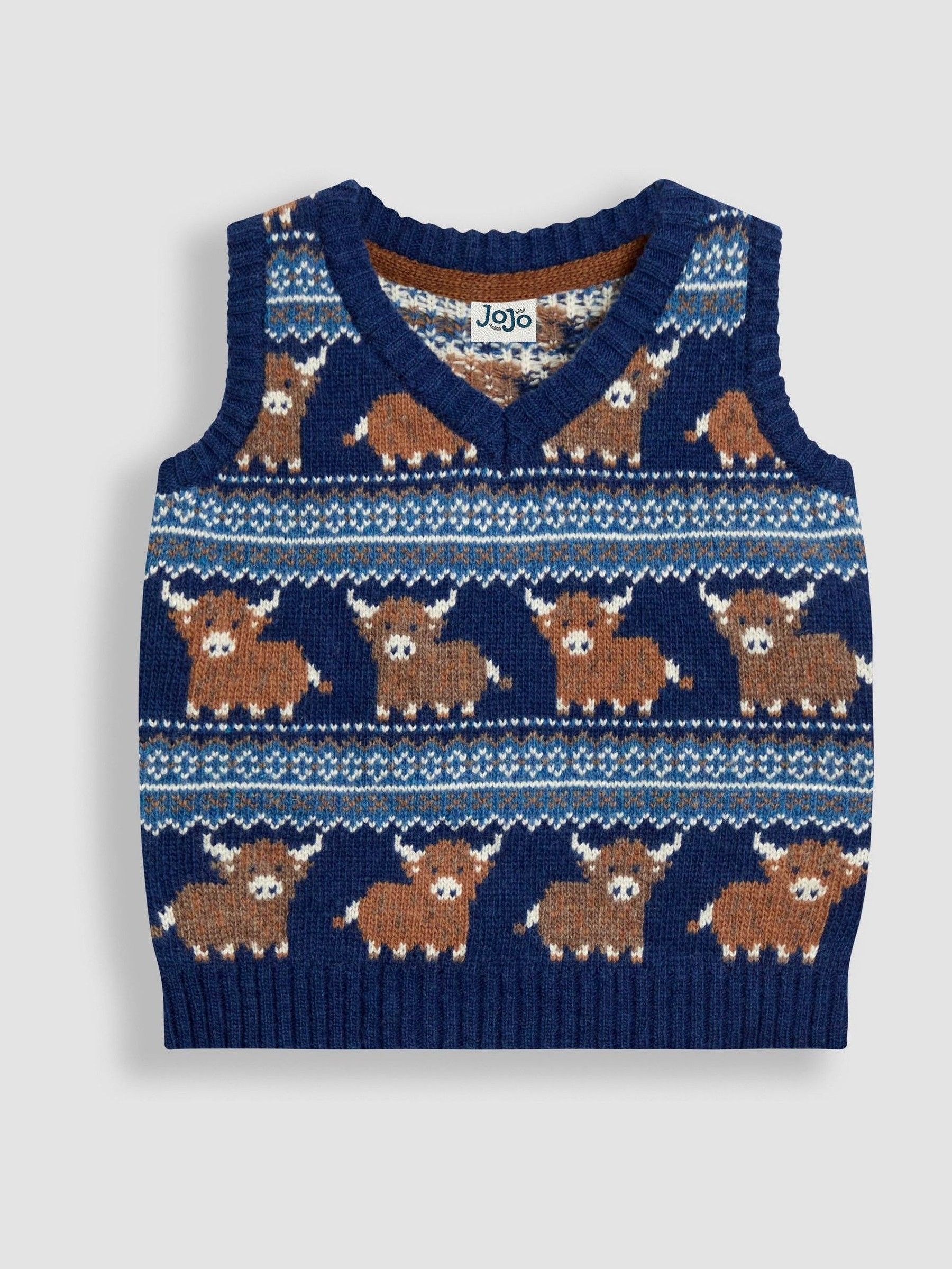 Light Blue Fair Isle Tank Top (F49178) | $45 - $48