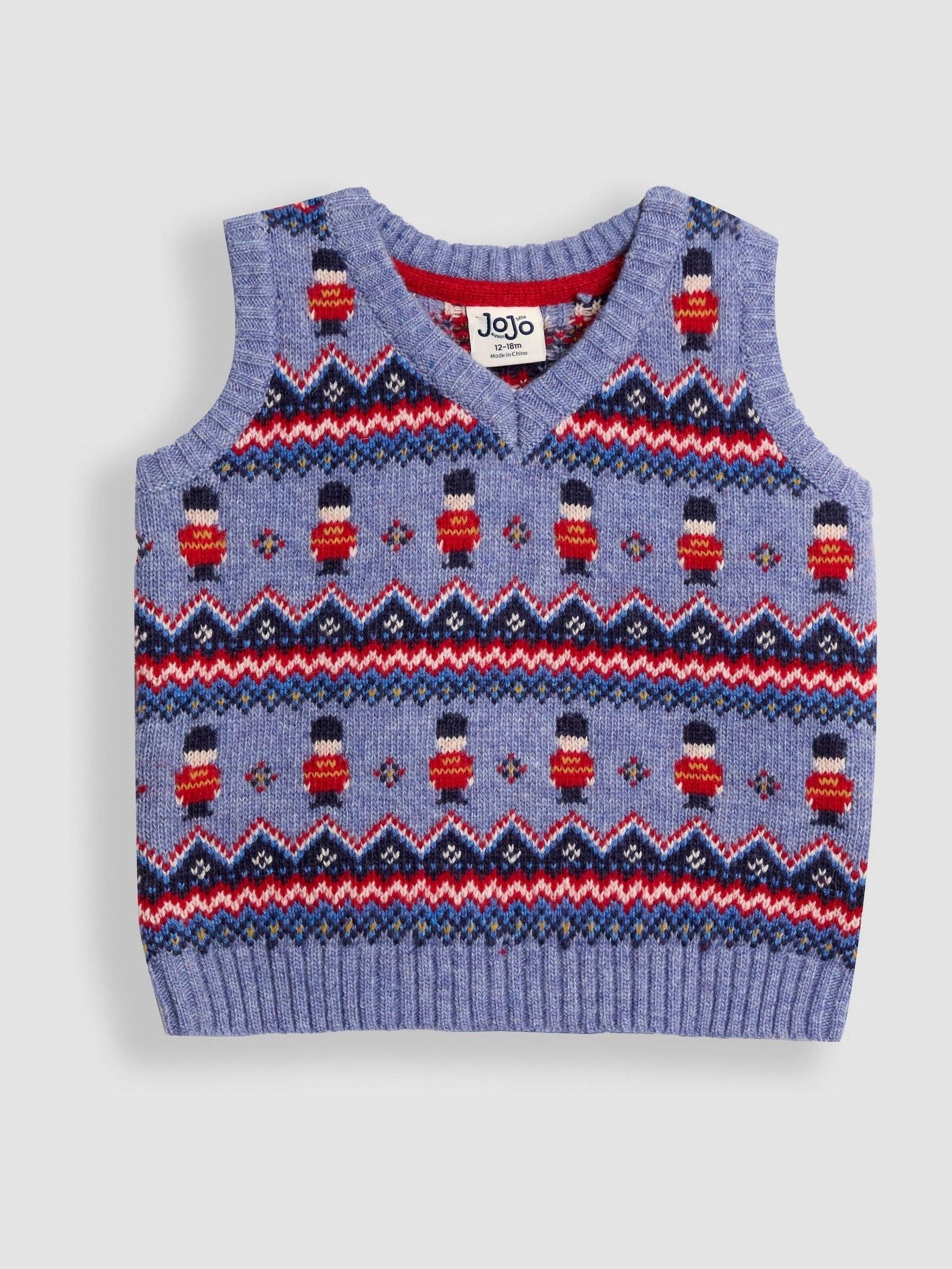 Sky Blue Fair Isle Tank Top (F49213) | $45 - $50