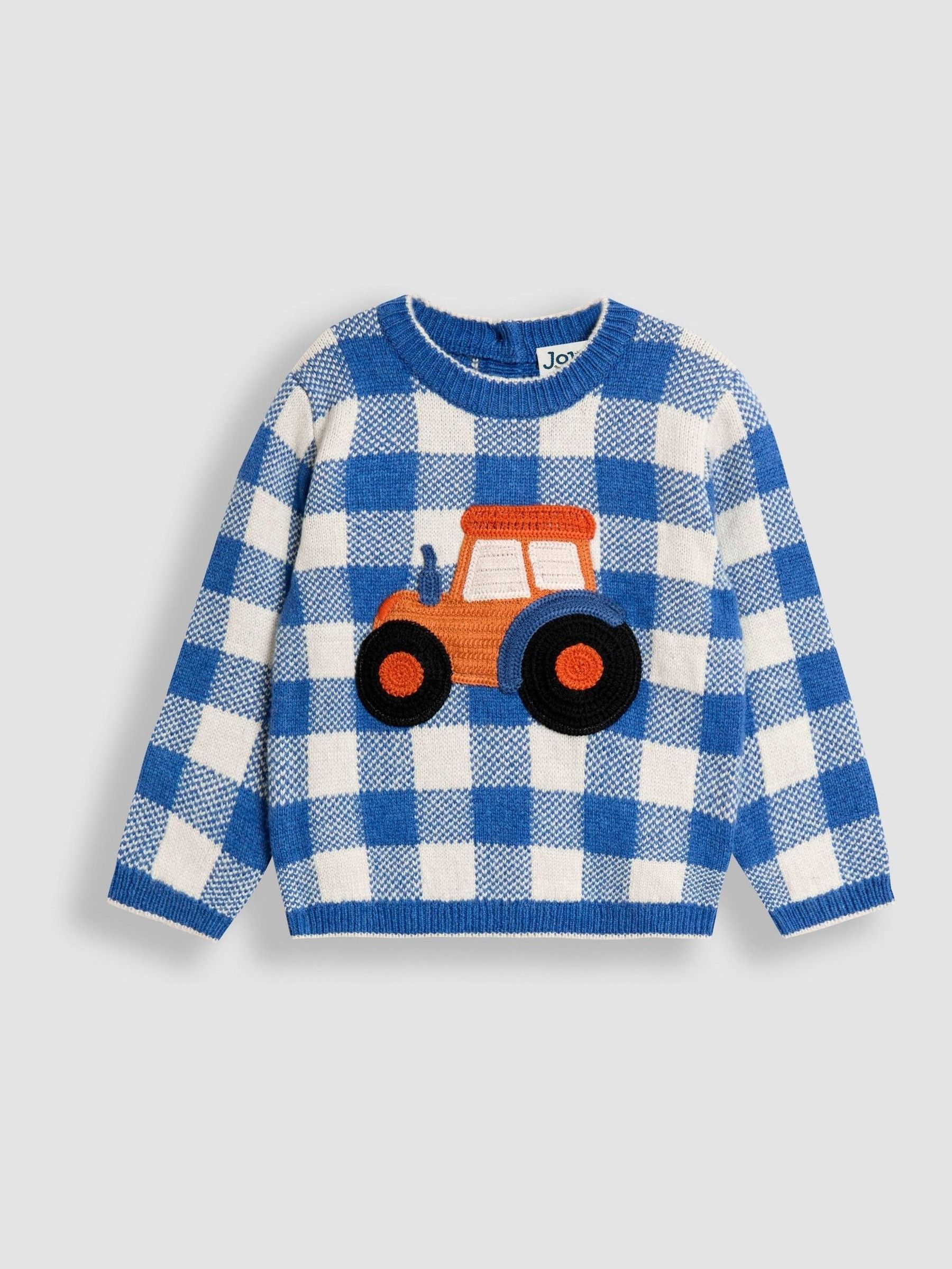 Light Blue Crochet Appliqué Jumper (F49218) | $51 - $62