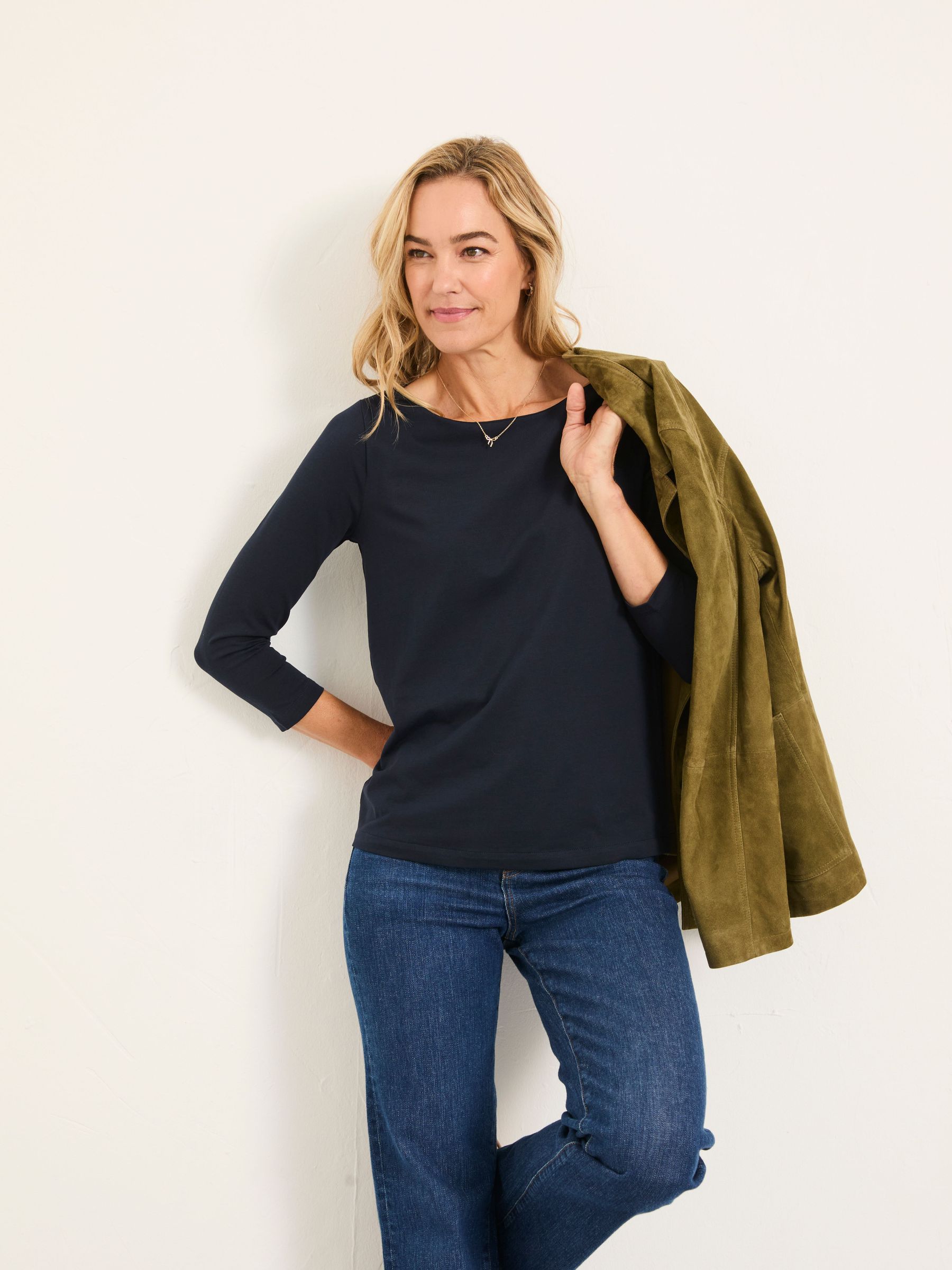 Pip Navy Boat Neck Top (F50244) | €36.50