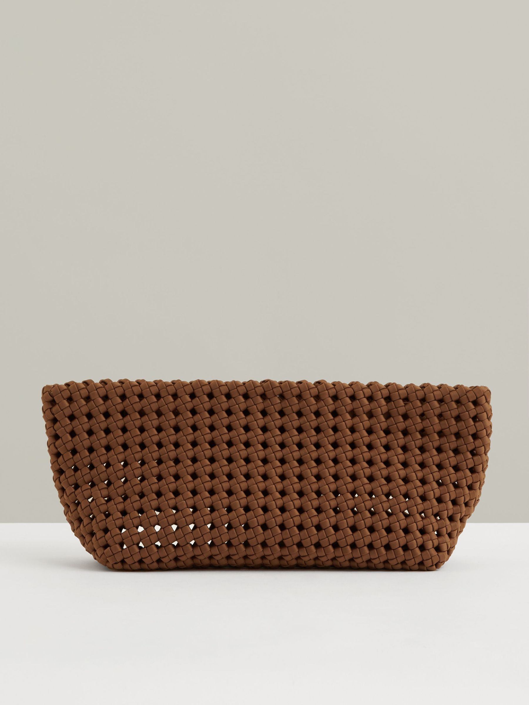 Woven Clutch Bag in Tan (F53747) | US$180