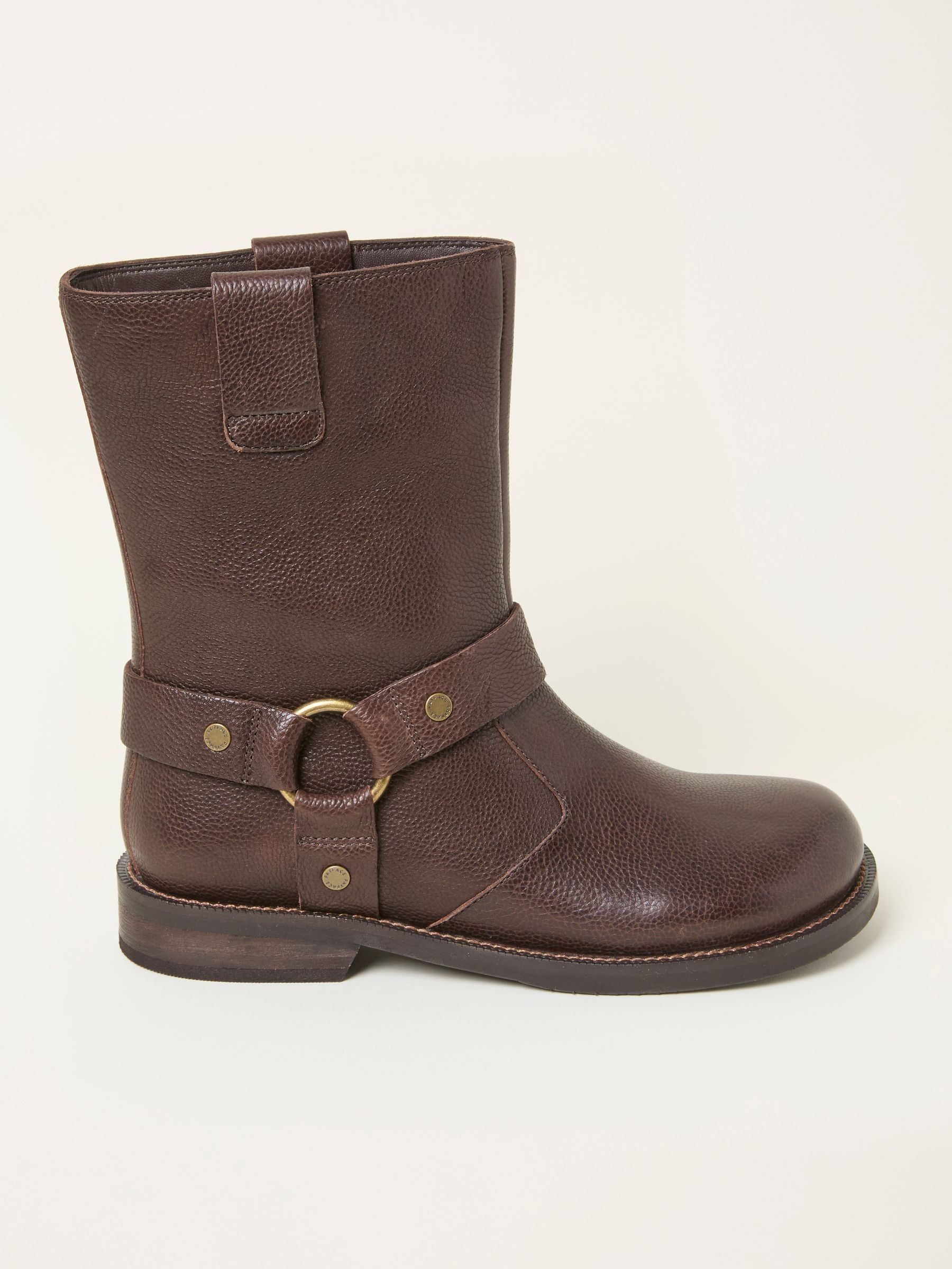 Harriet Chocolate Brown Biker Boot (F55964) | $190