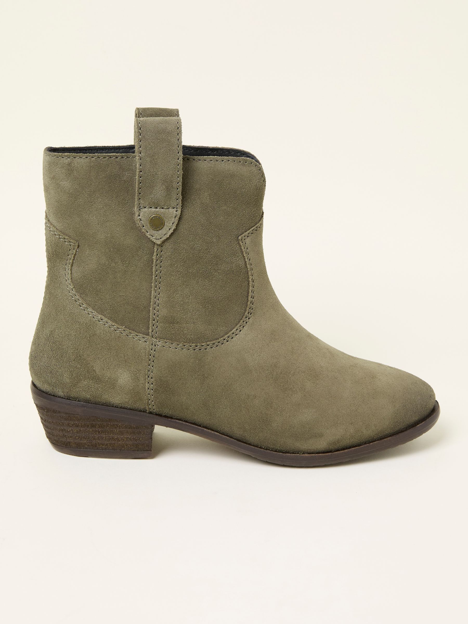 Remi Khaki Green Ankle Boot (F55976) | $136