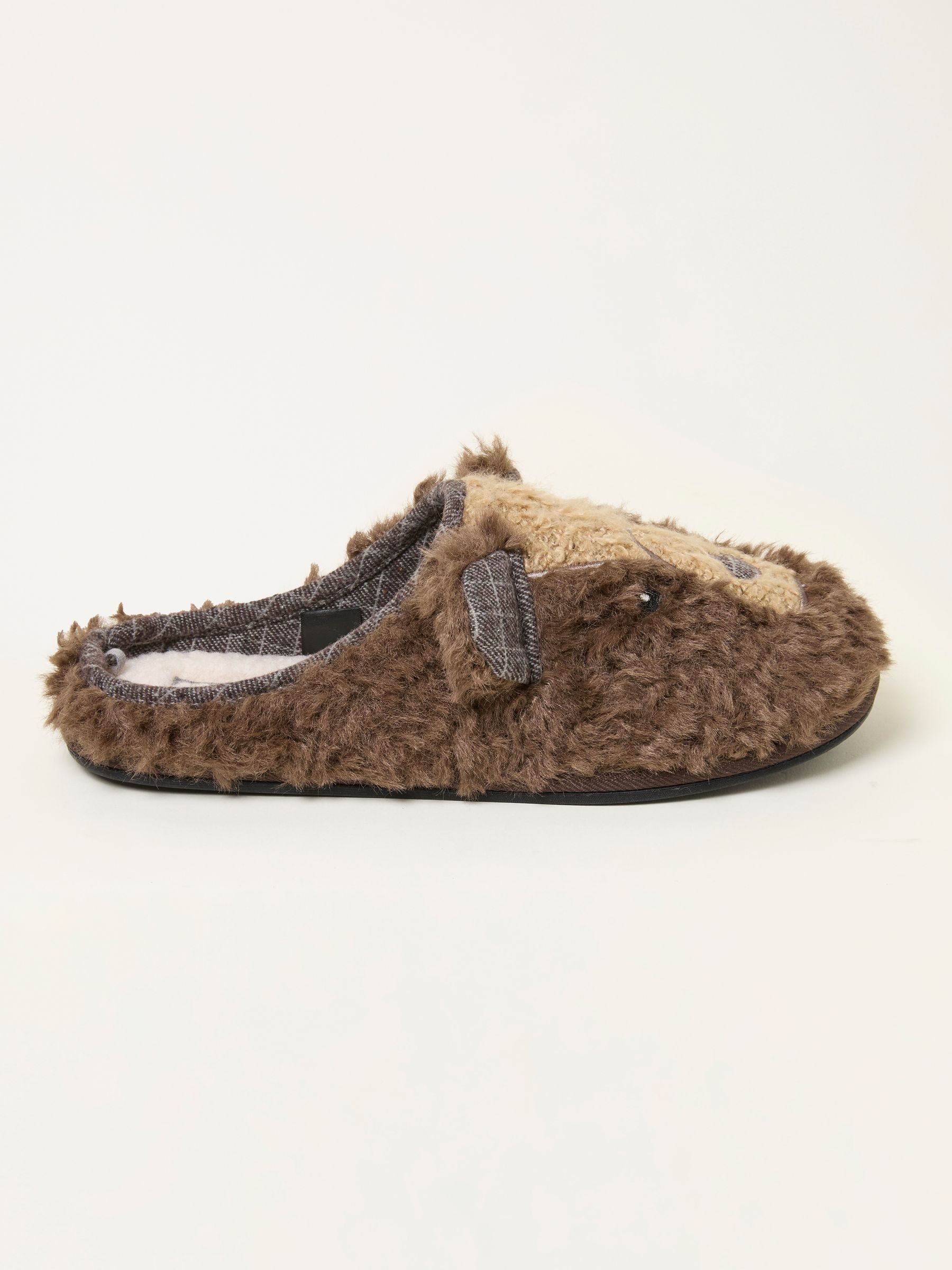 Brown Grizzles Bear Slipper (F56109) | $55
