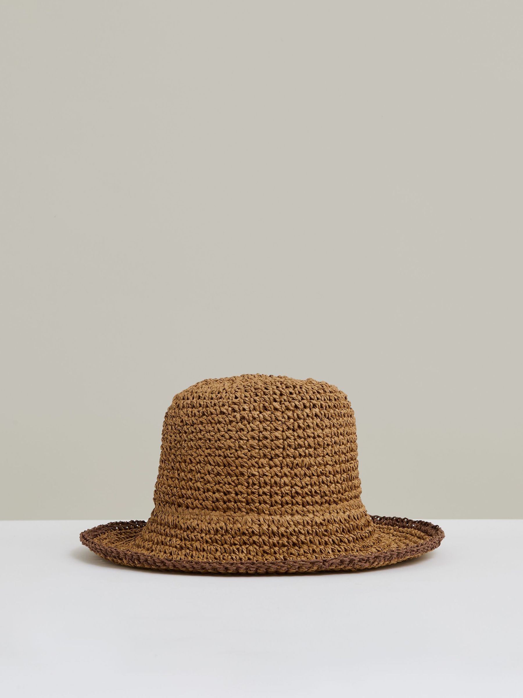 Straw Sun Hat in Tan (F57898) | 445 SAR