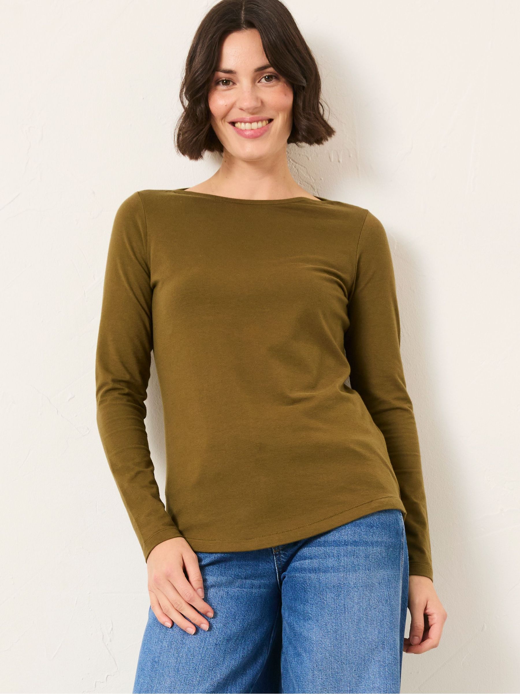 Bree Olive Green T Shirt (F63006) | €23