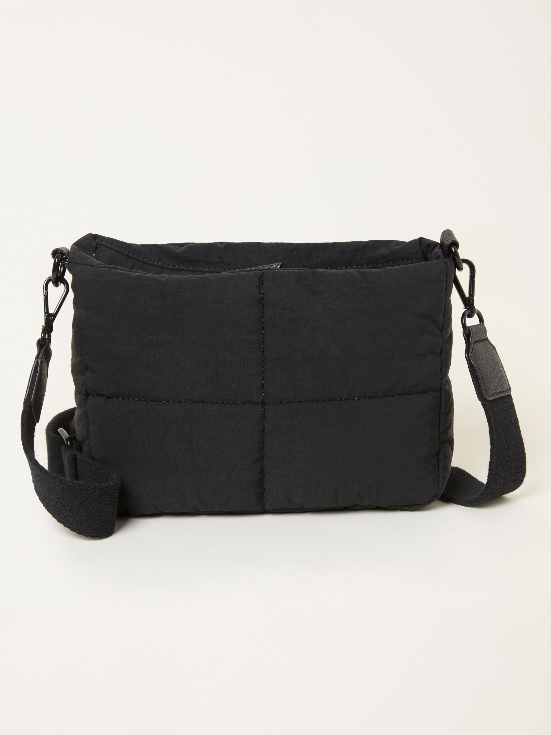Black Quilted Nylon Crossbody Bag (F65869) | €42.50