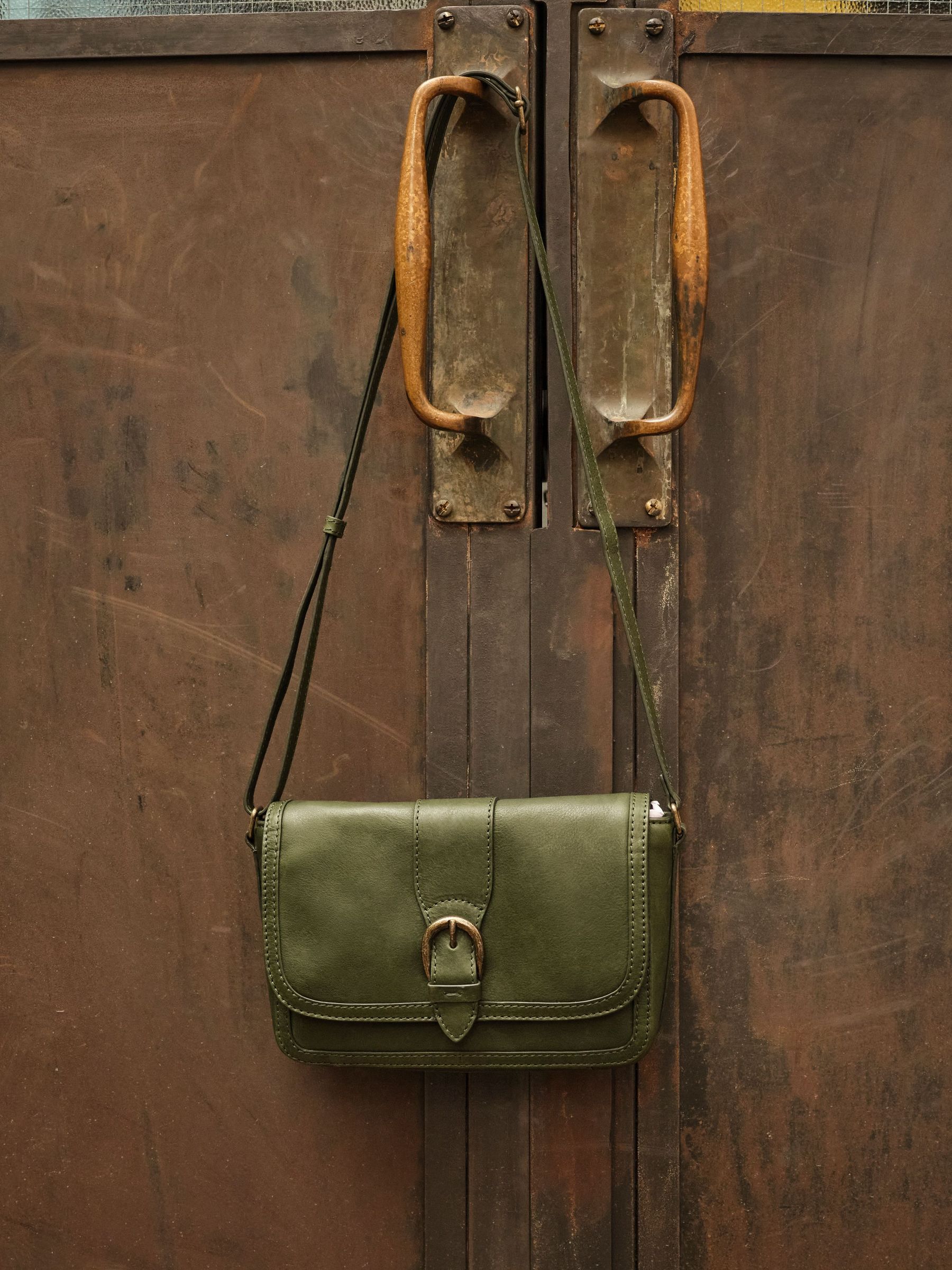Mabel Green Buckle Crossbody Bag (F65914) | €91.50