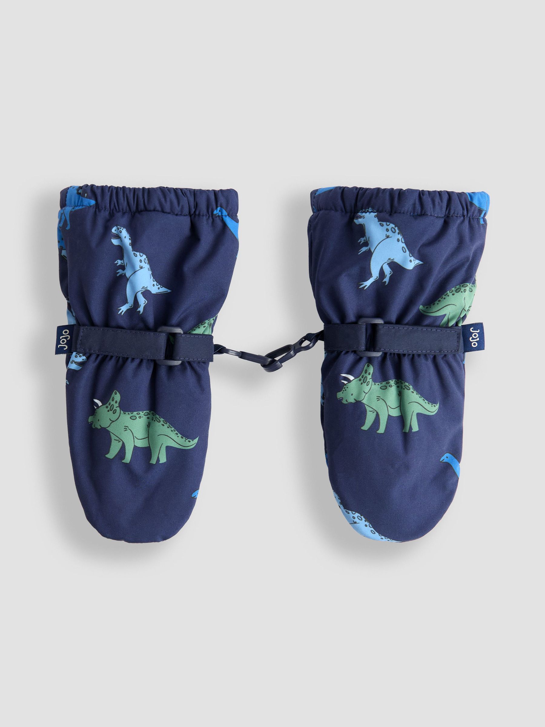 Navy Dino Waterproof Fleece Lined Mittens (F67054) | $33
