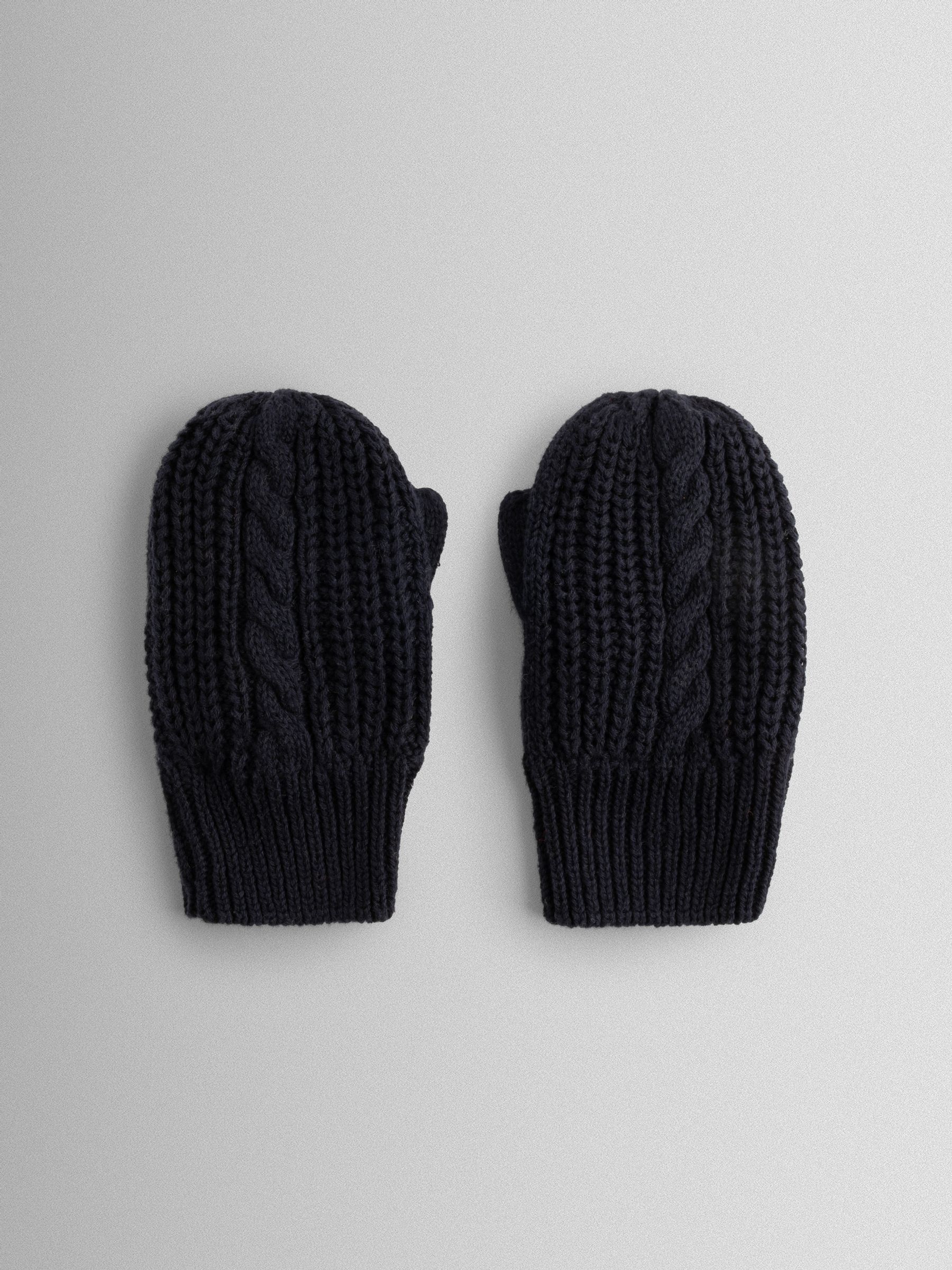 Navy Mittens (F67090) | $27