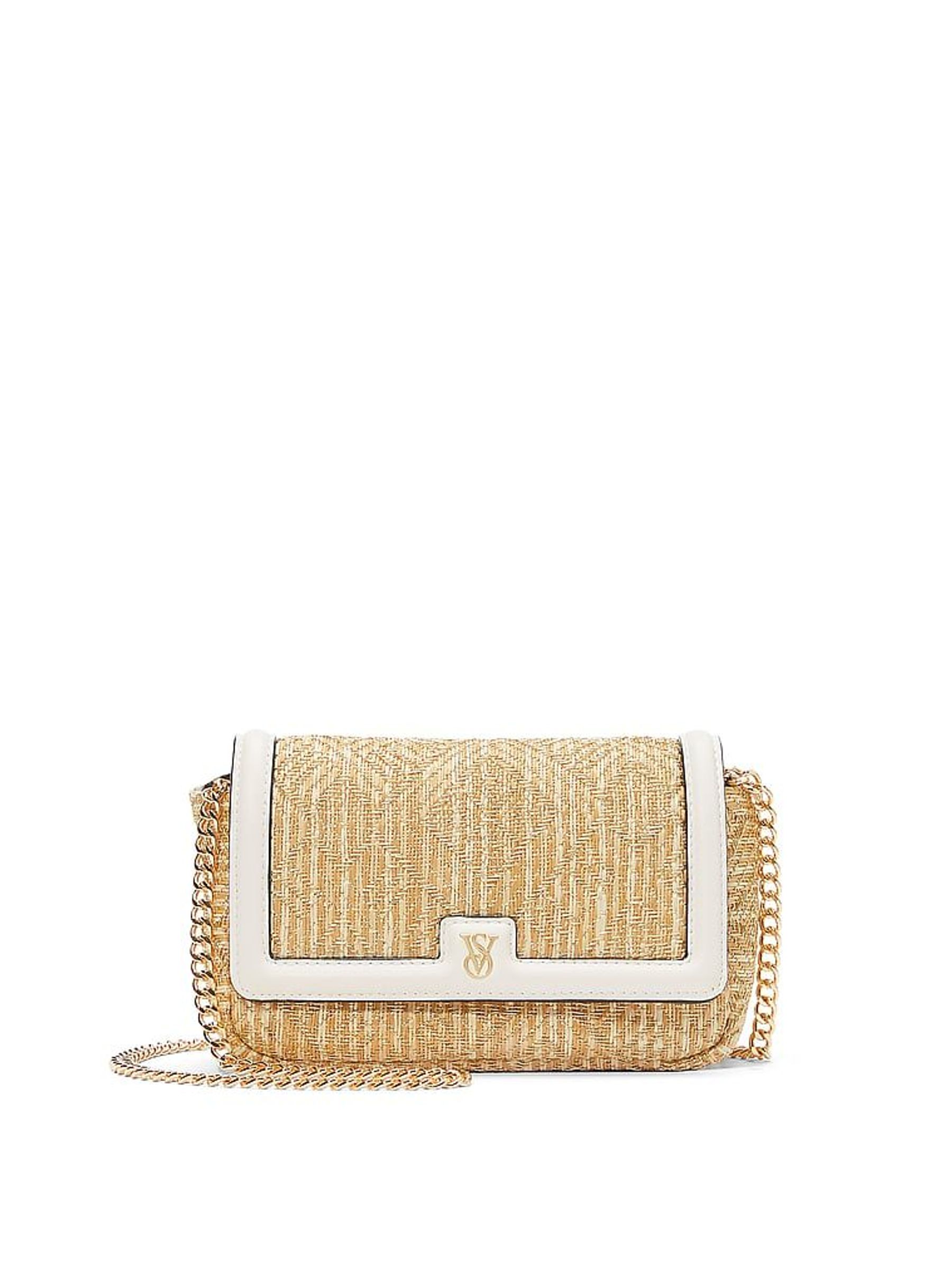 Brown Straw Crossbody Bag (F69410) | €56