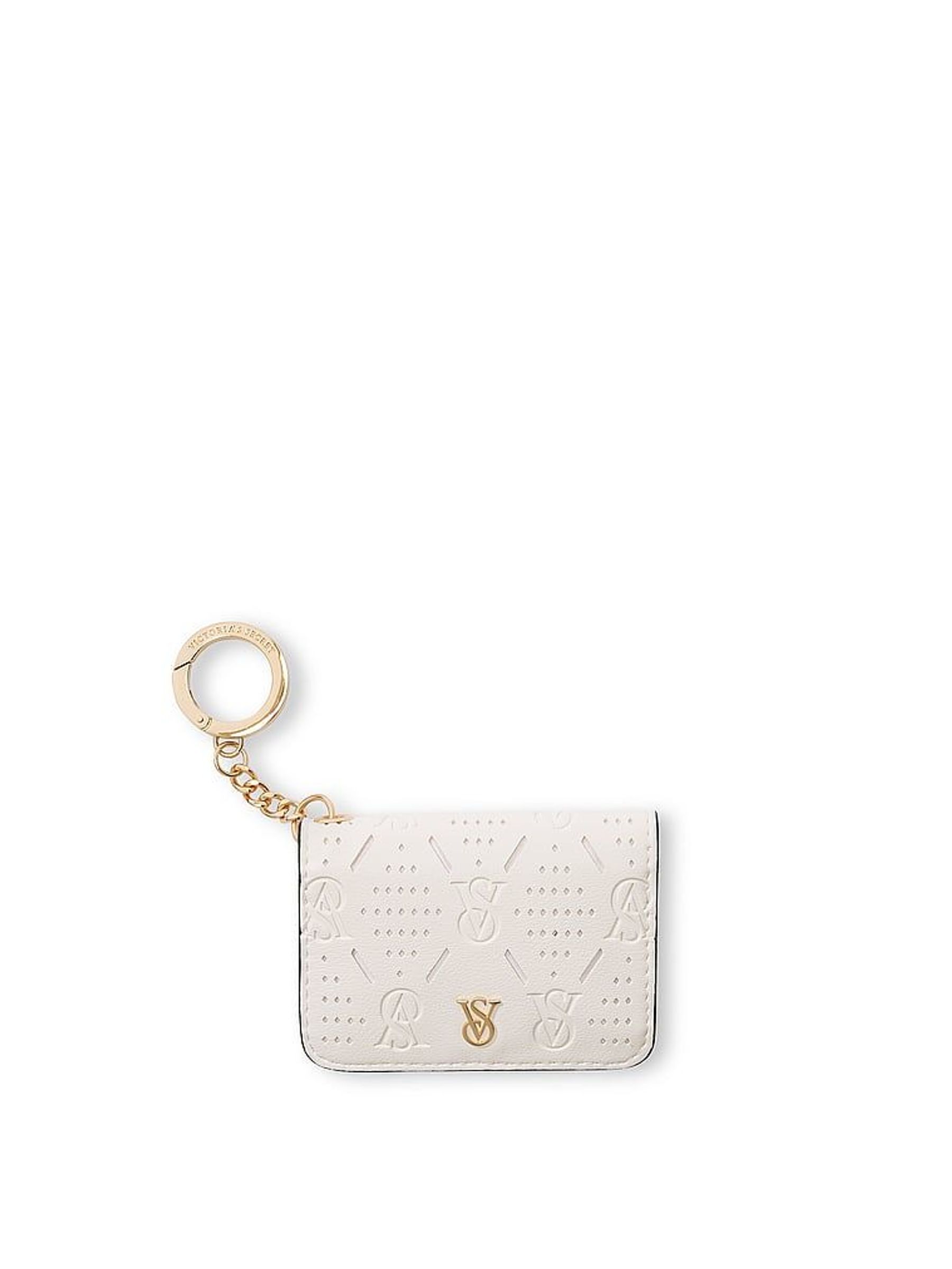 White Foldable Card Holder Keyring (F69417) | €17