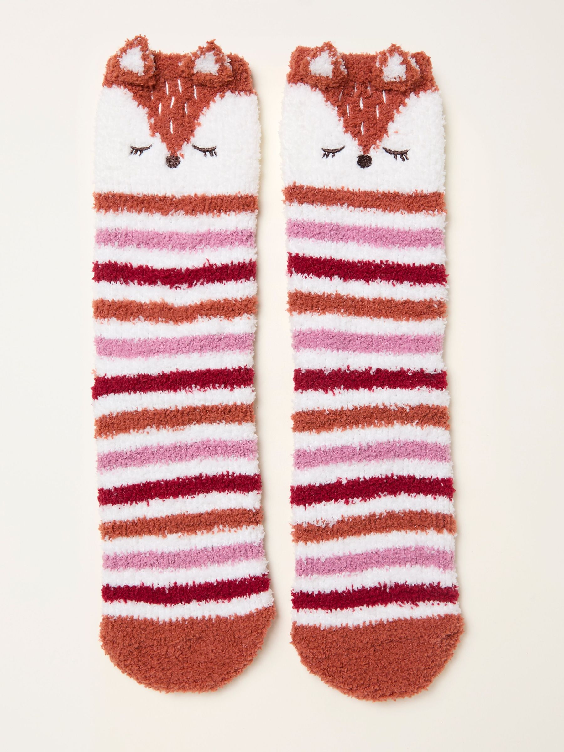 Orange Fluffy Fox Socks (F69479) | €16.50
