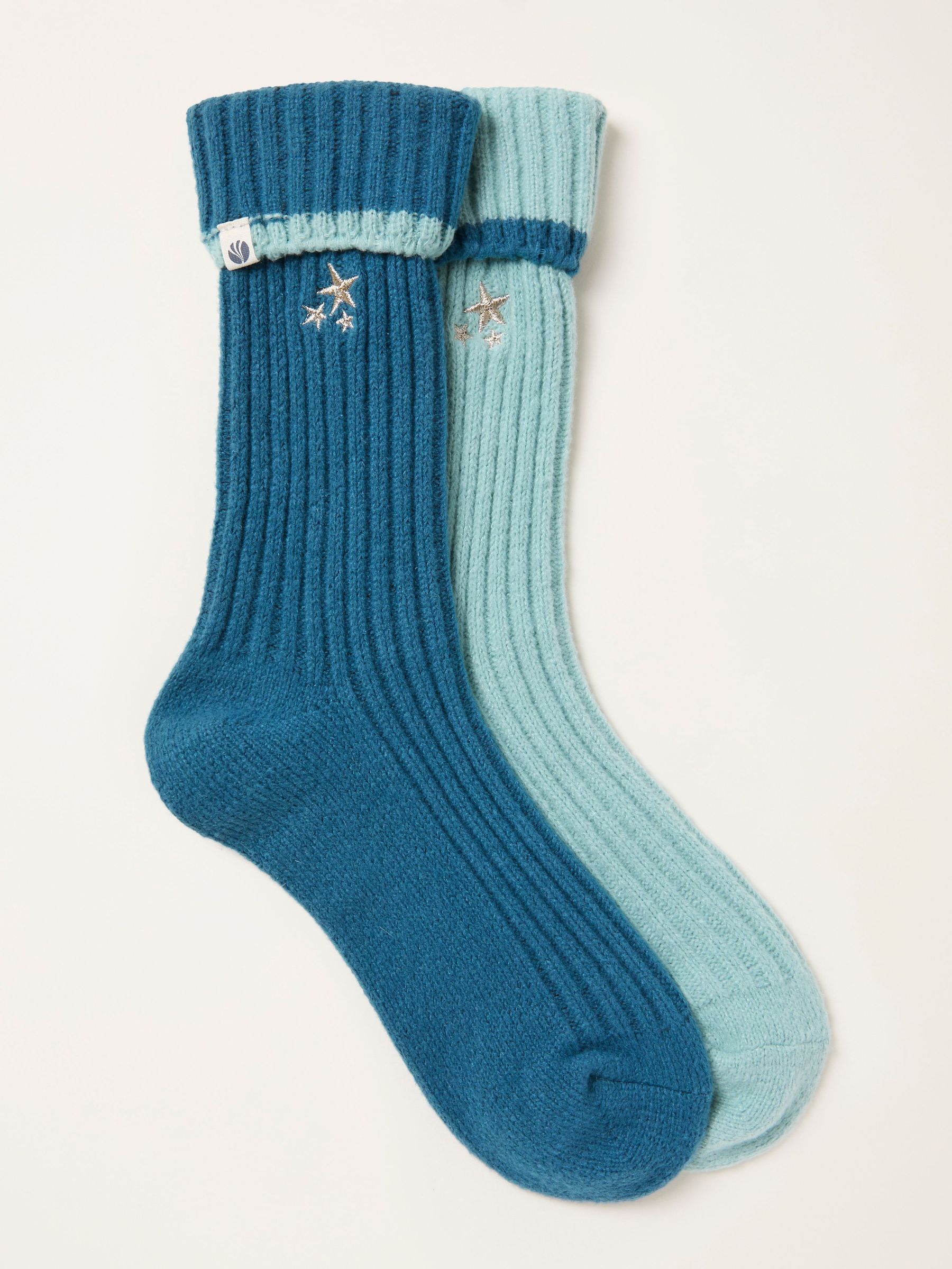 Green 2 Pairs of Super Soft Star Socks (F69492) | $24