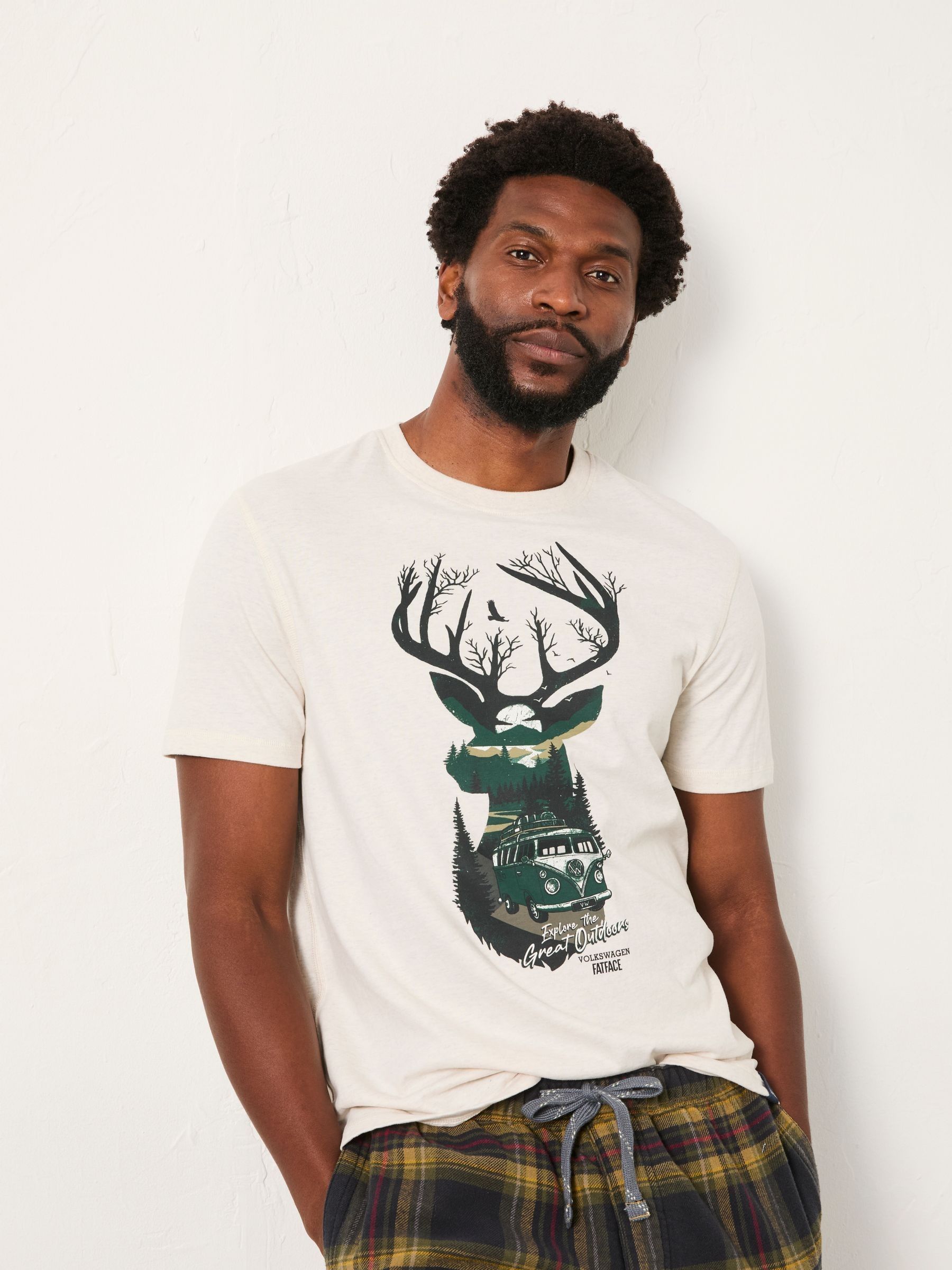 Natural VW Stag Tshirt (F69740) | $51