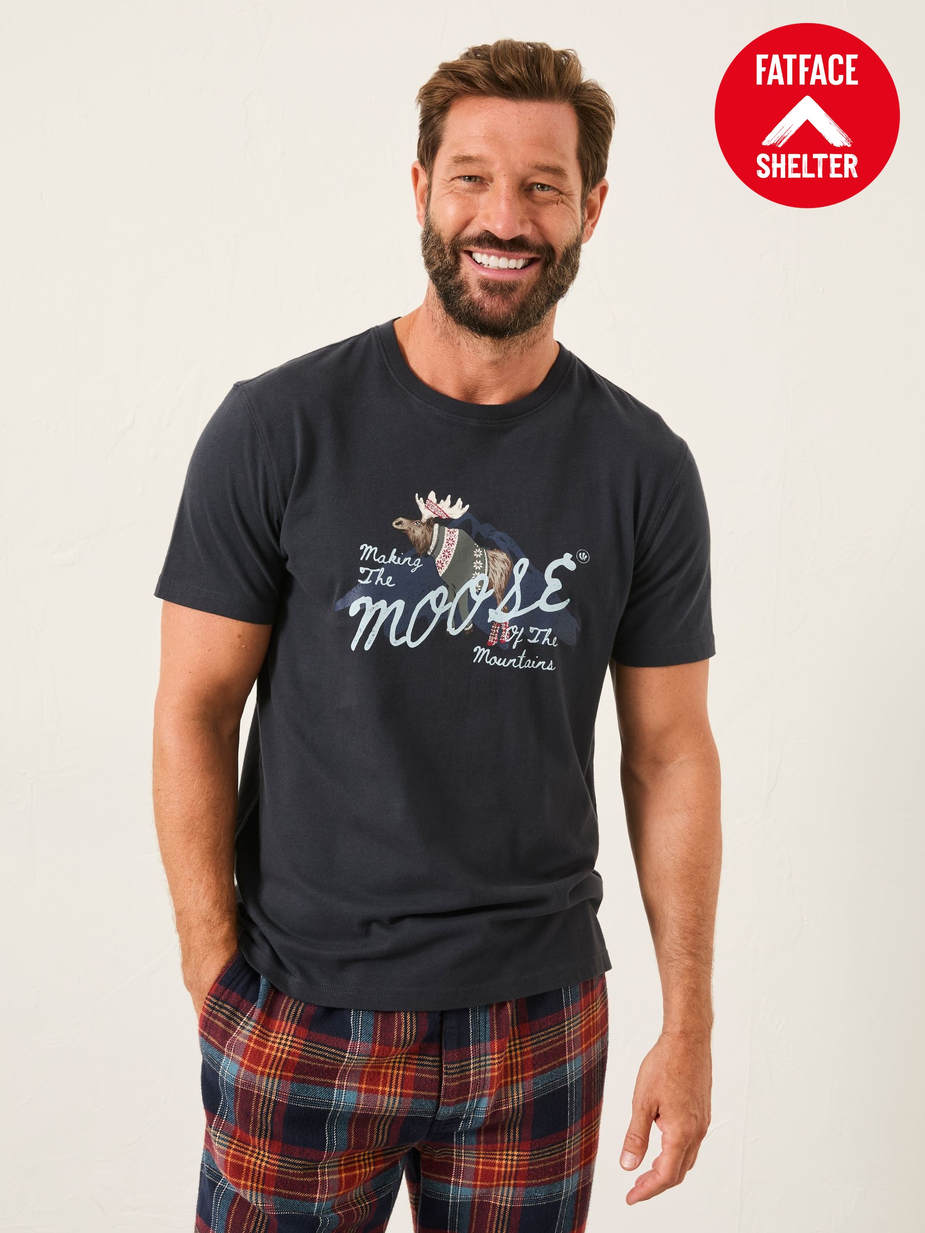 Navy Shelter Making The Moose T-Shirt (F69744) | €36.50