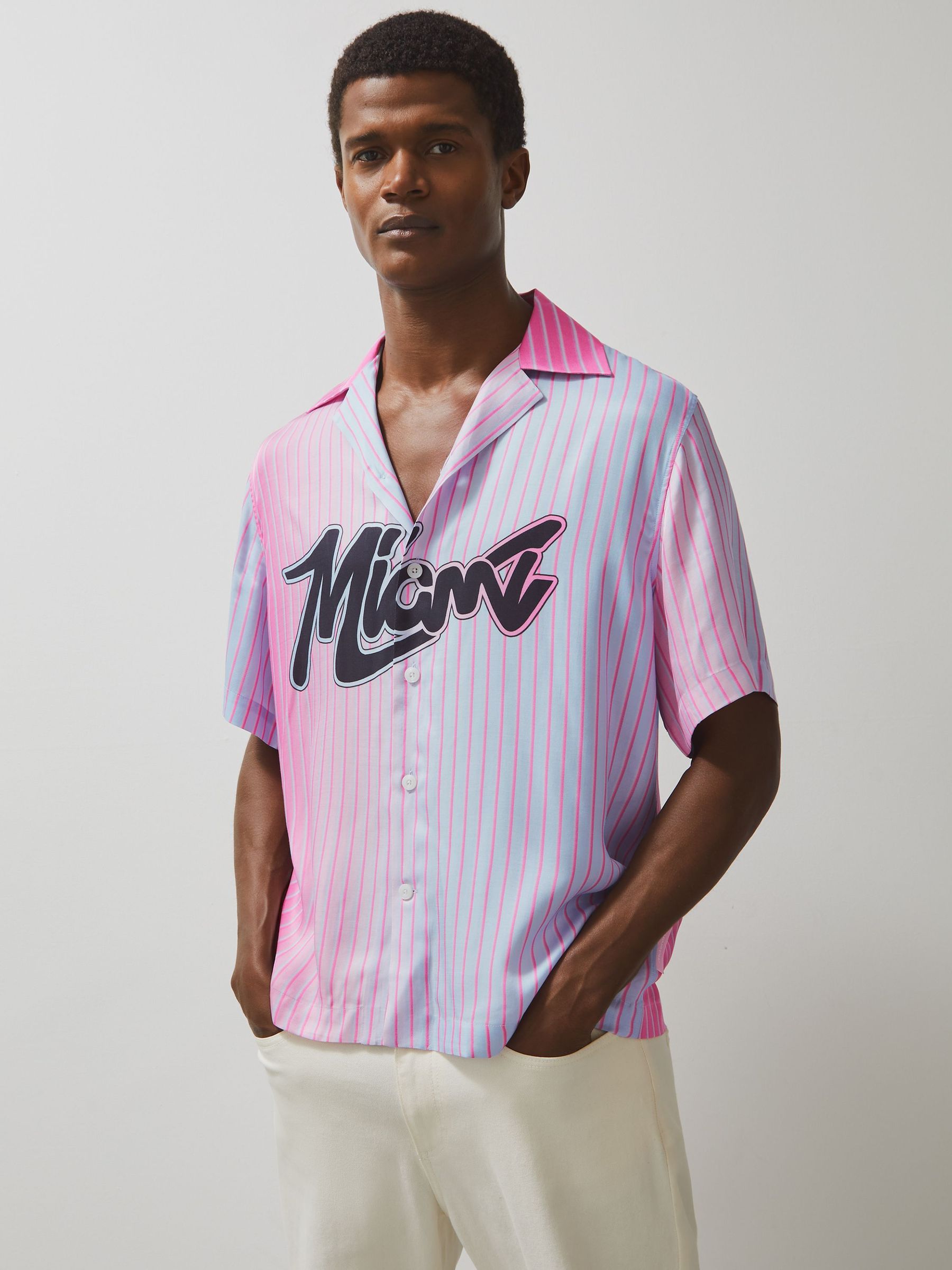 McLaren F1 Team Miami GP Shirt in Pink (F75744) | US$225