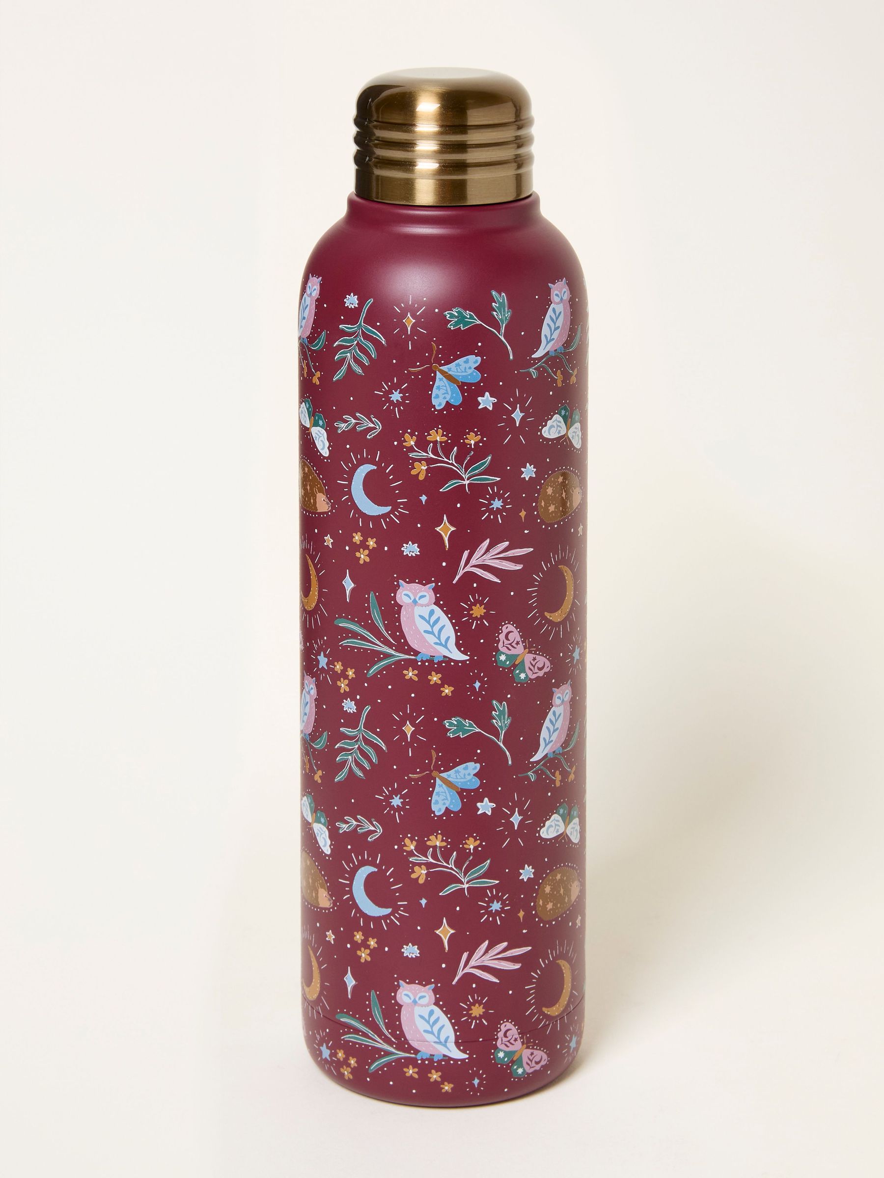 Burgundy Red Night Owl Water Bottle (F77300) | $33