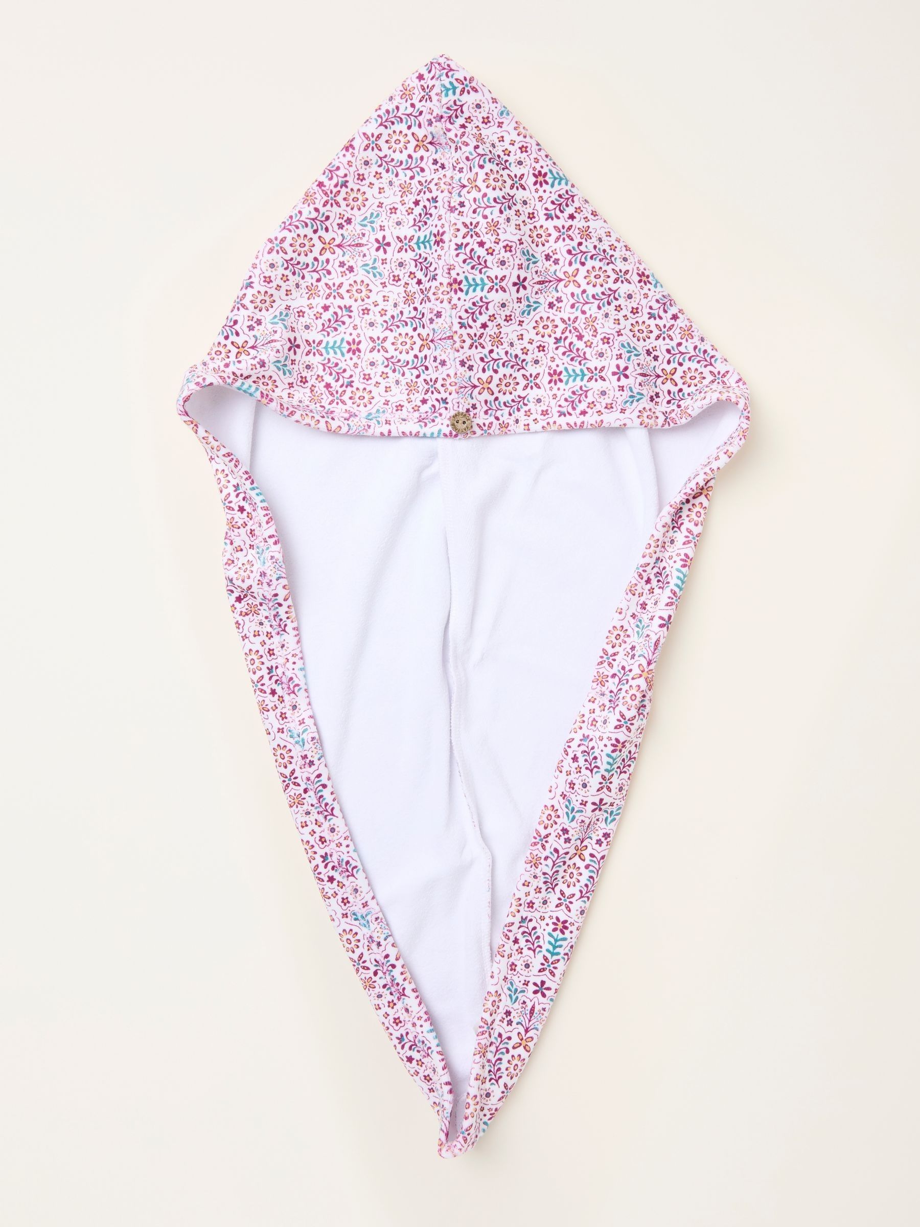 Multi Floral Microfibre Hair Towel (F77365) | $16