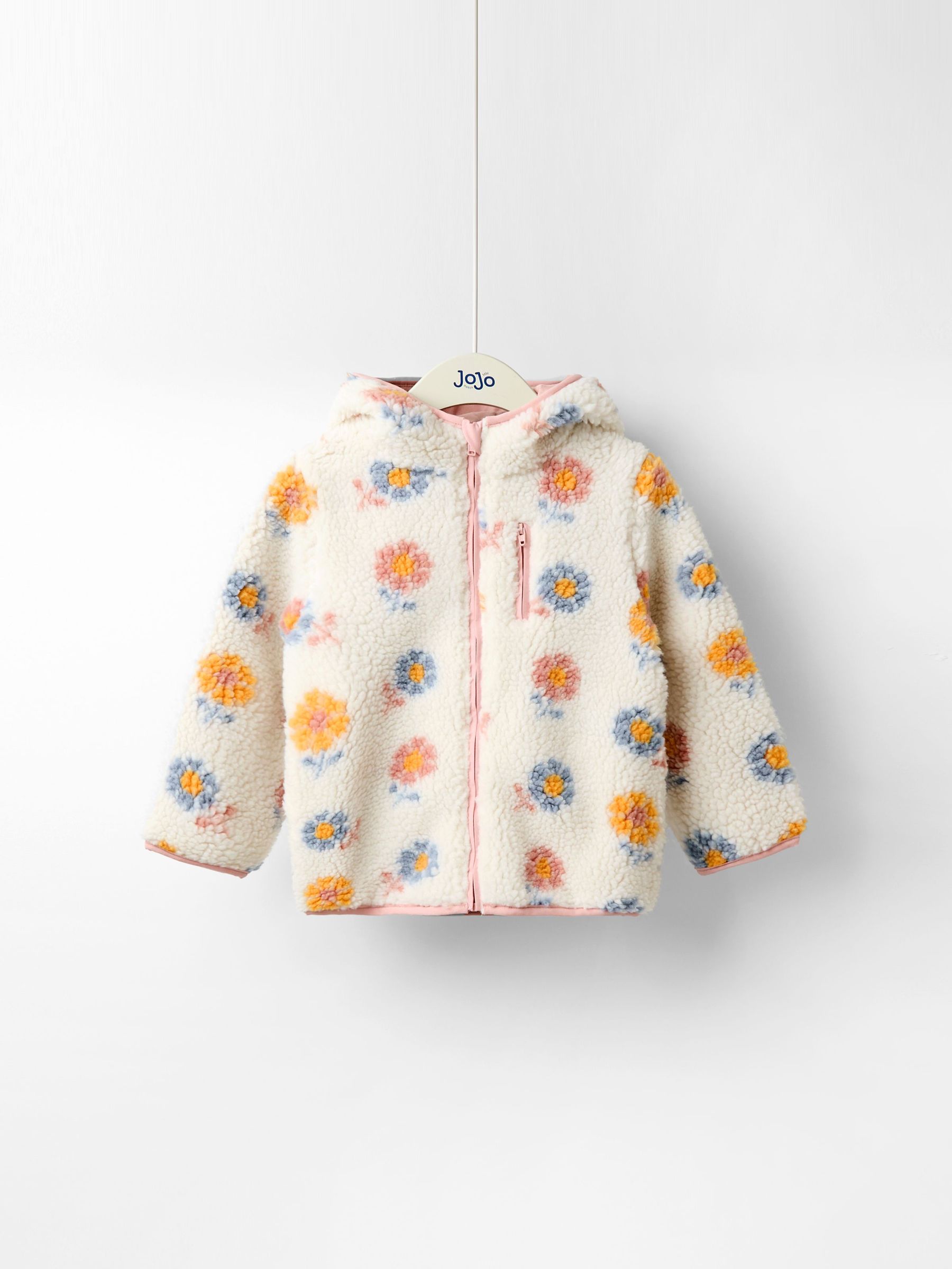 Cream Hooded Fleece Jacket (F78604) | $58 - $69
