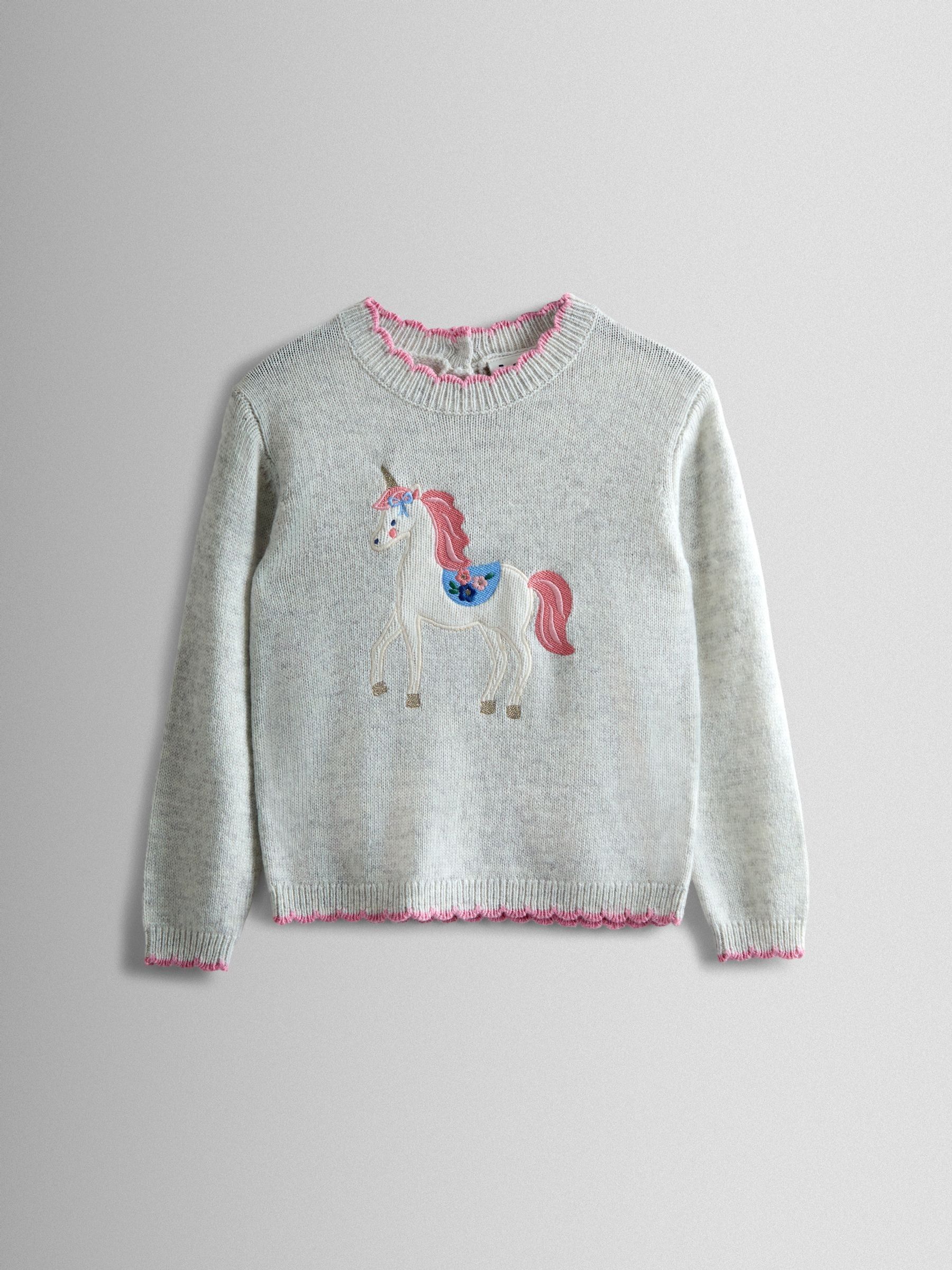 Natural Crew Neck Appliqué Jumper (F78613) | $46 - $51