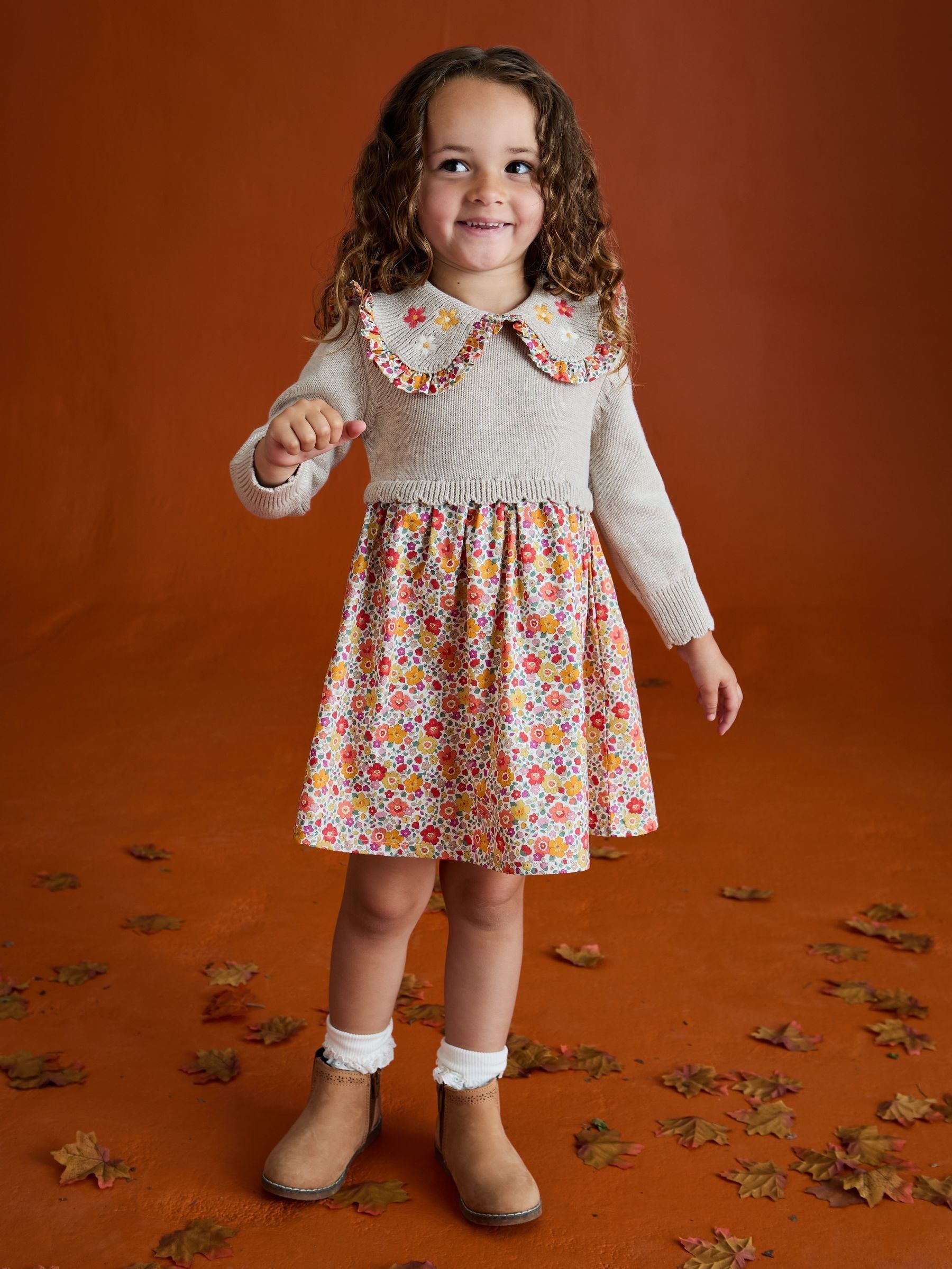 Natural Knitted Dress (F78635) | $58 - $69