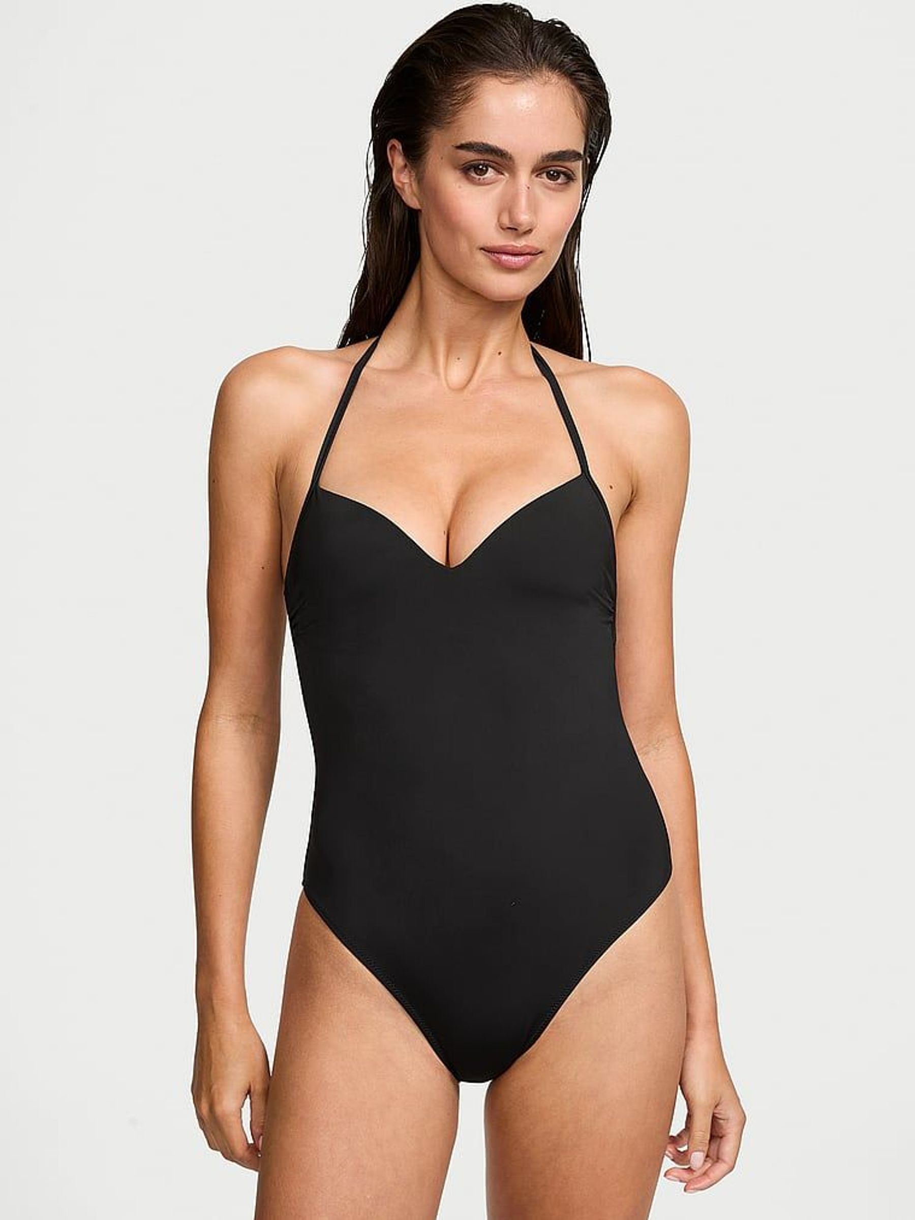 Black Halter Push Up Swimsuit (F79970) | €68